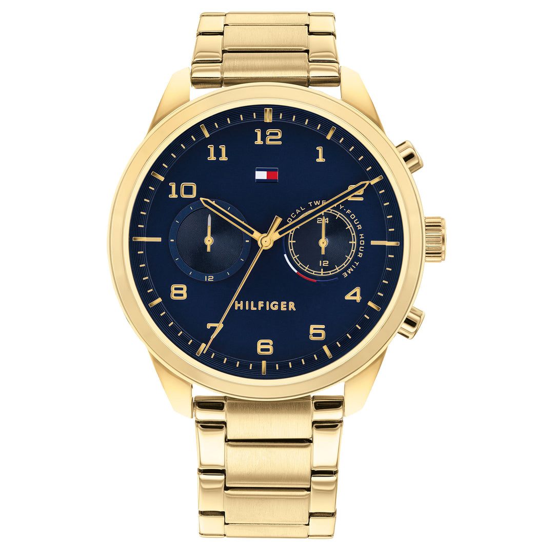 Tommy Hilfiger Gold Steel Men's Multi-function Watch - 1791783