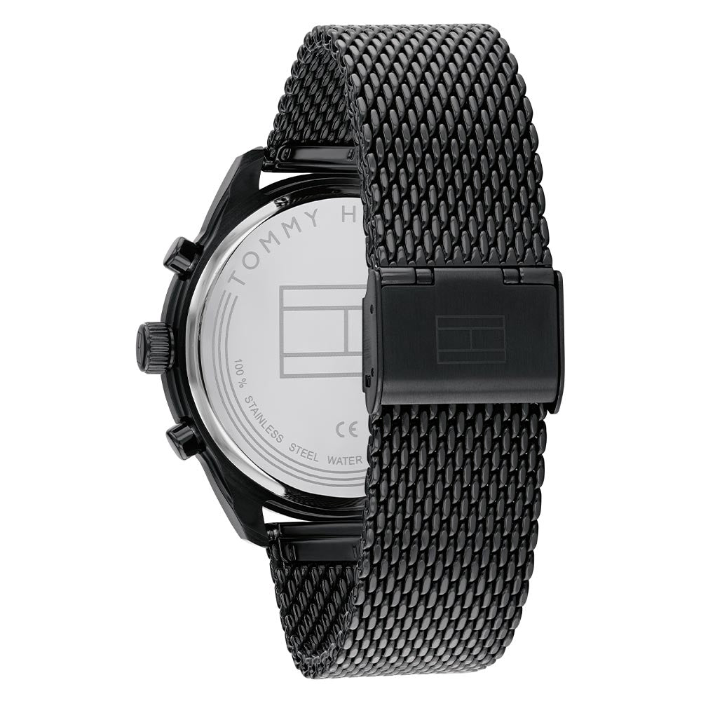 Tommy Hilfiger Black Mesh Men's Multi-function Watch - 1791787