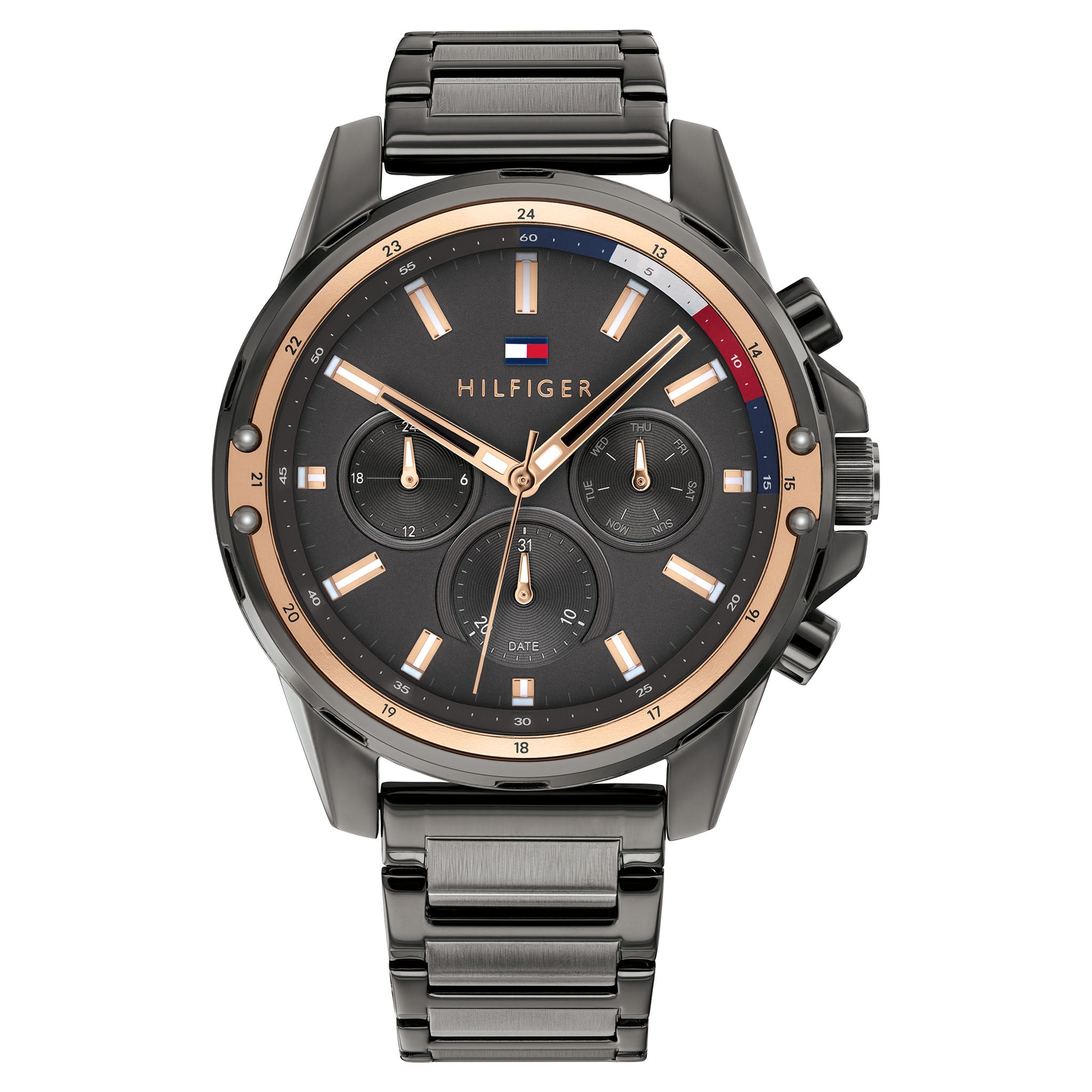 Tommy Hilfiger Mason Grey Steel Men's Multi-function Watch - 1791790
