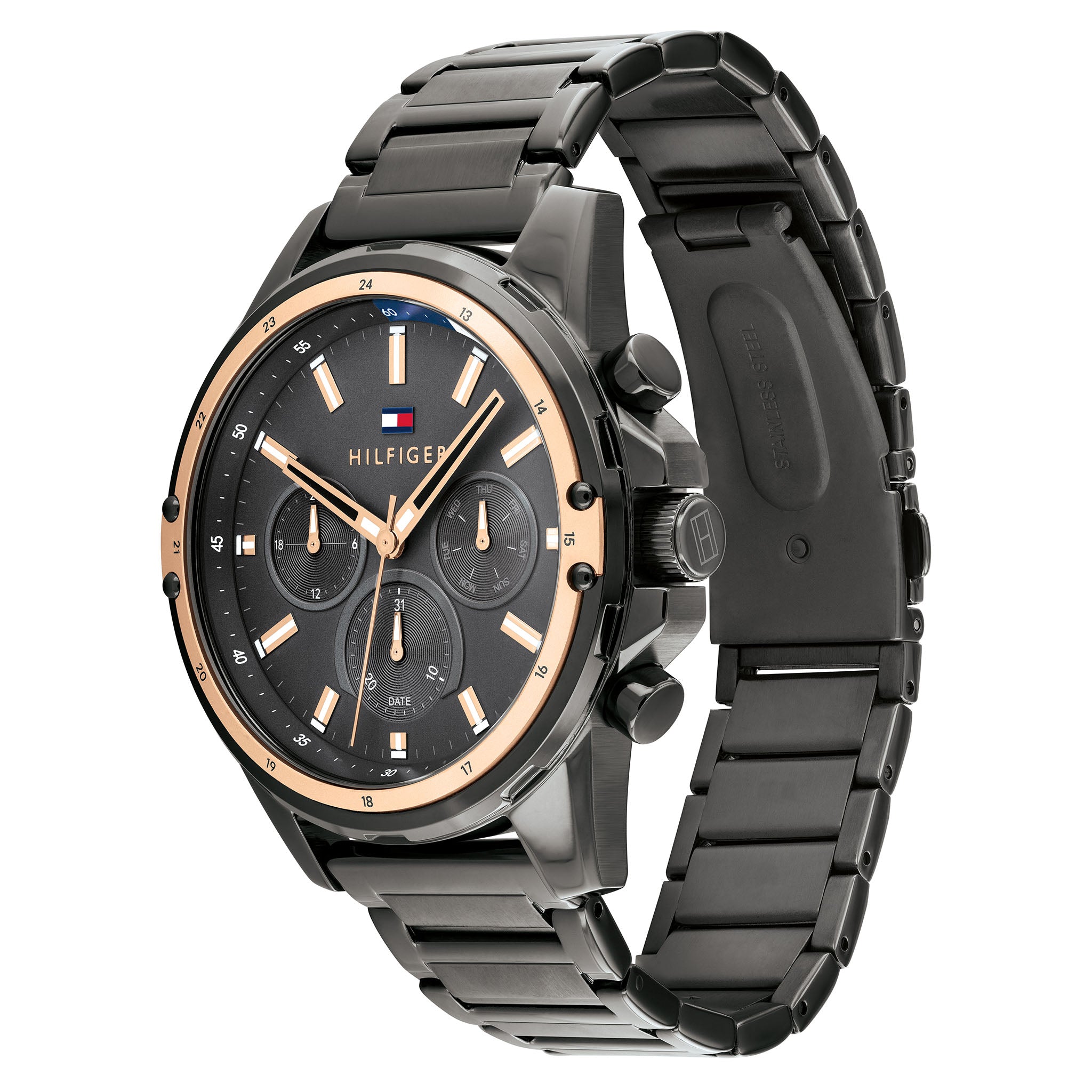 Tommy Hilfiger Mason Grey Steel Men's Multi-function Watch - 1791790
