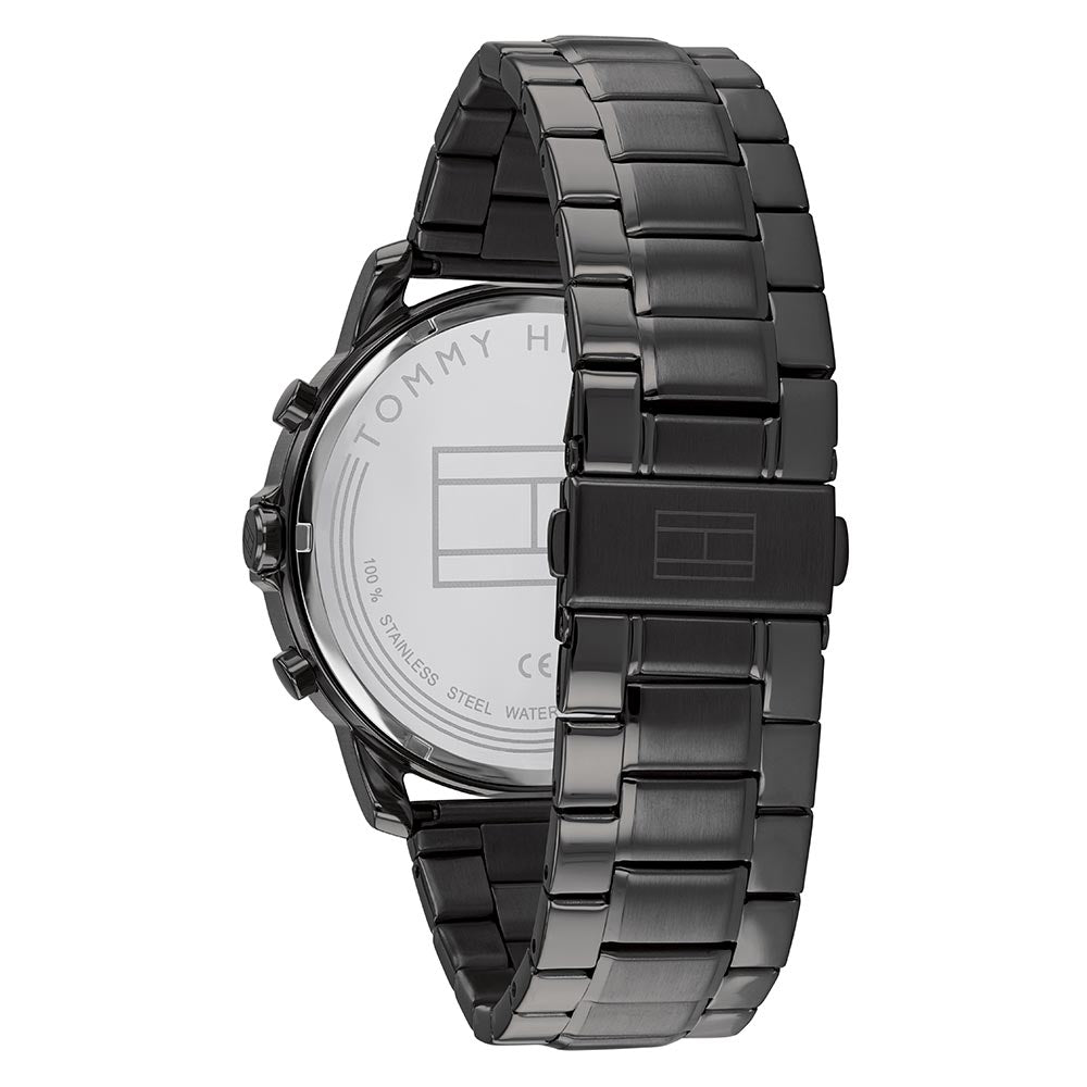 Tommy Hilfiger Black Steel Men's Multi-function Watch - 1791795