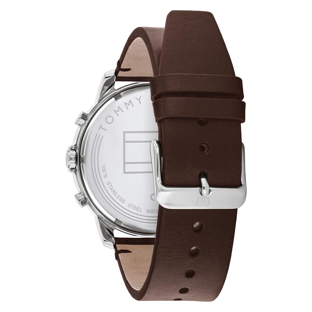 Tommy Hilfiger Brown Leather Men's Multi-function Watch - 1791797