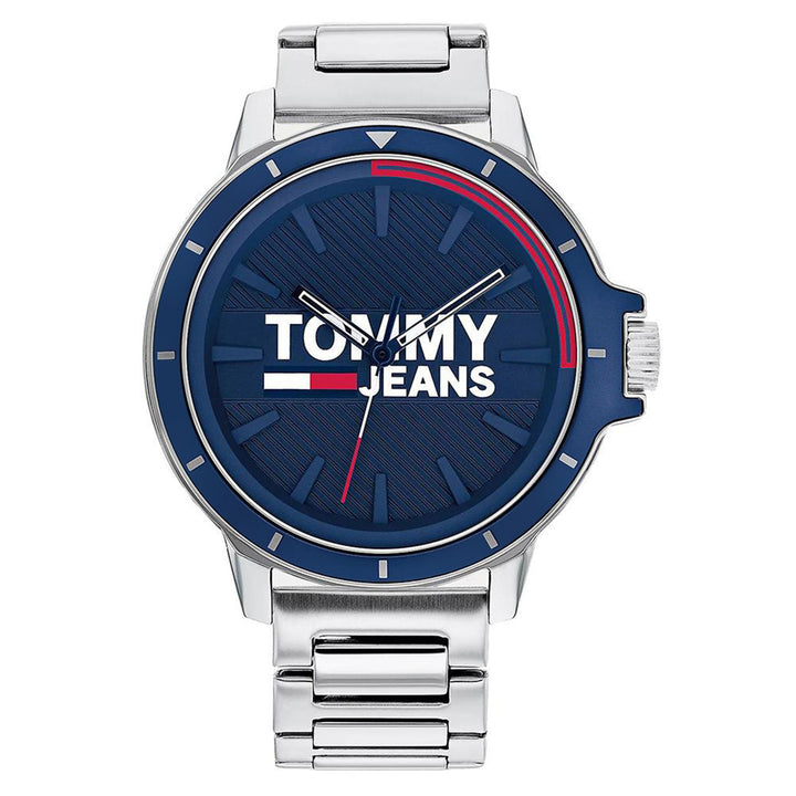 Tommy Hilfiger Stainless Steel Navy Dial Men's Watch - 1791823