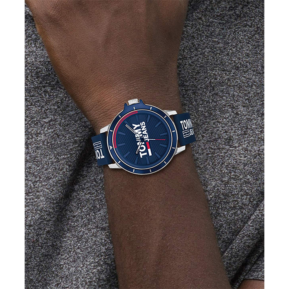 Tommy Hilfiger Navy Silicone Band Men's Watch - 1791825