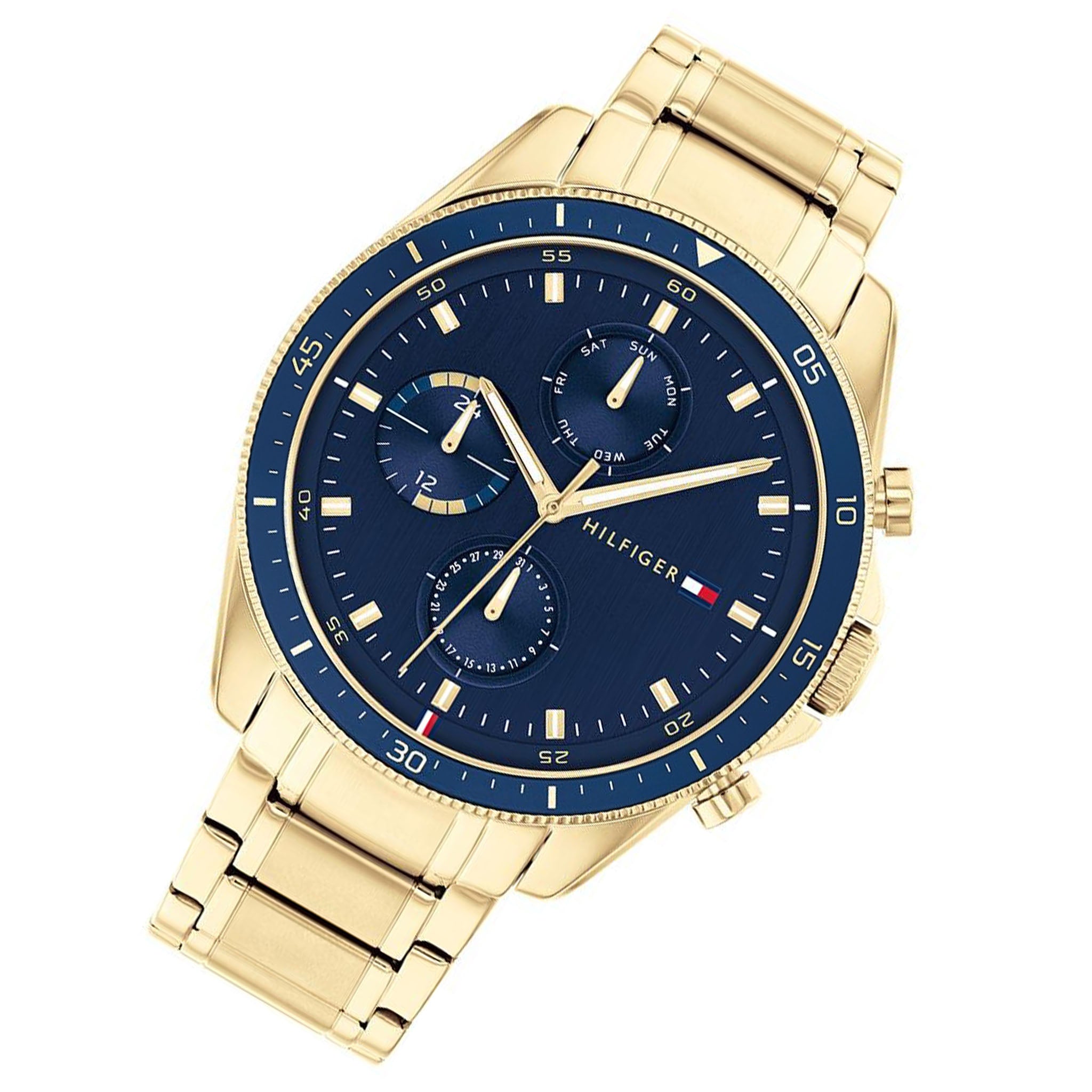 Tommy Hilfiger Gold Steel Men's Multi-function Watch - 1791834