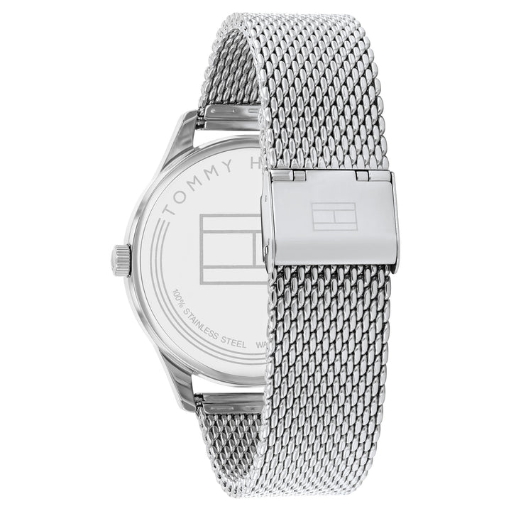 Tommy Hilfiger Steel Mesh Grey Dial Men's Multi-function Watch - 1791846