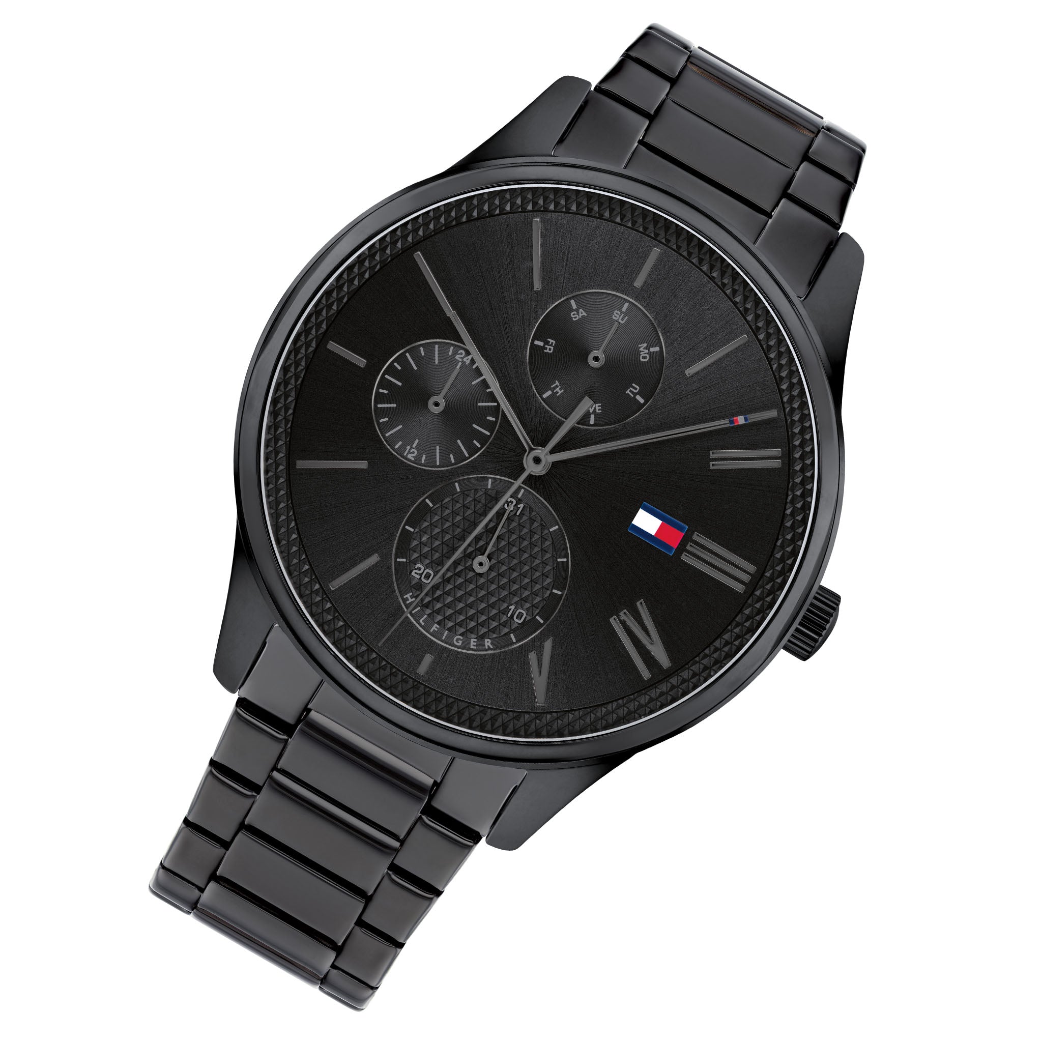 Tommy Hilfiger Black Steel Men's Multi-function Watch - 1791849