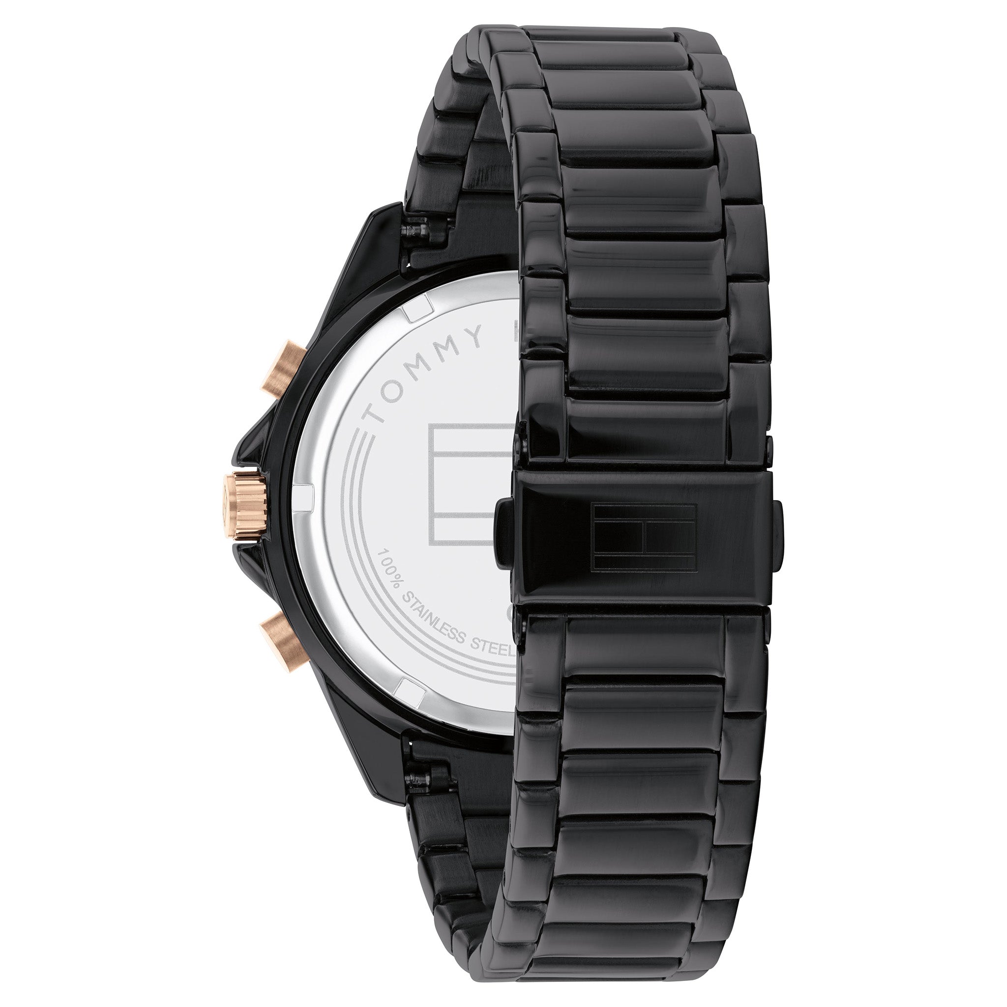 Tommy Hilfiger Black Steel Men's Multi-function Watch - 1791858