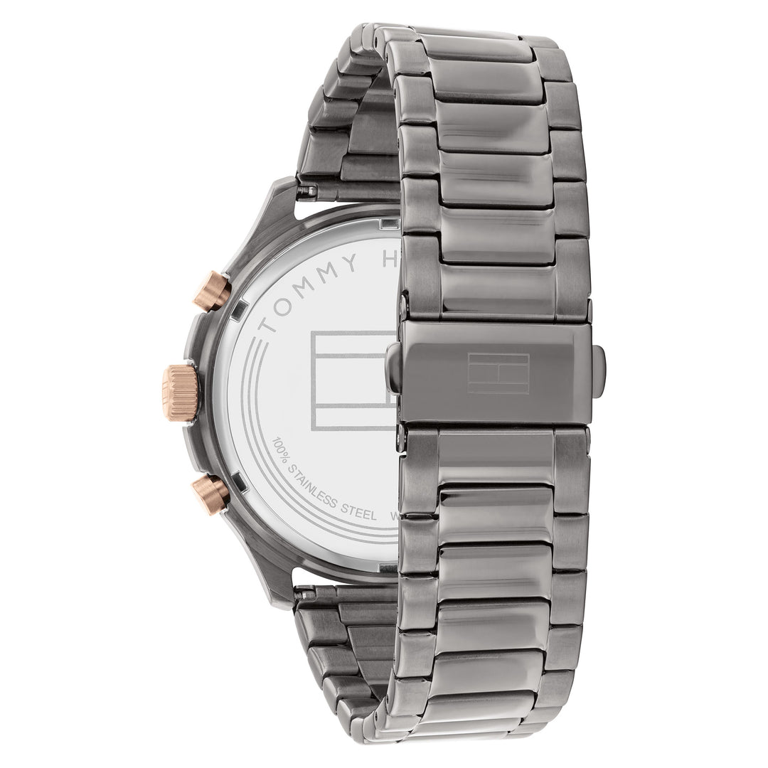 Tommy Hilfiger Two-Tone Steel Grey Dial Men's Multi-function Watch - 1791871