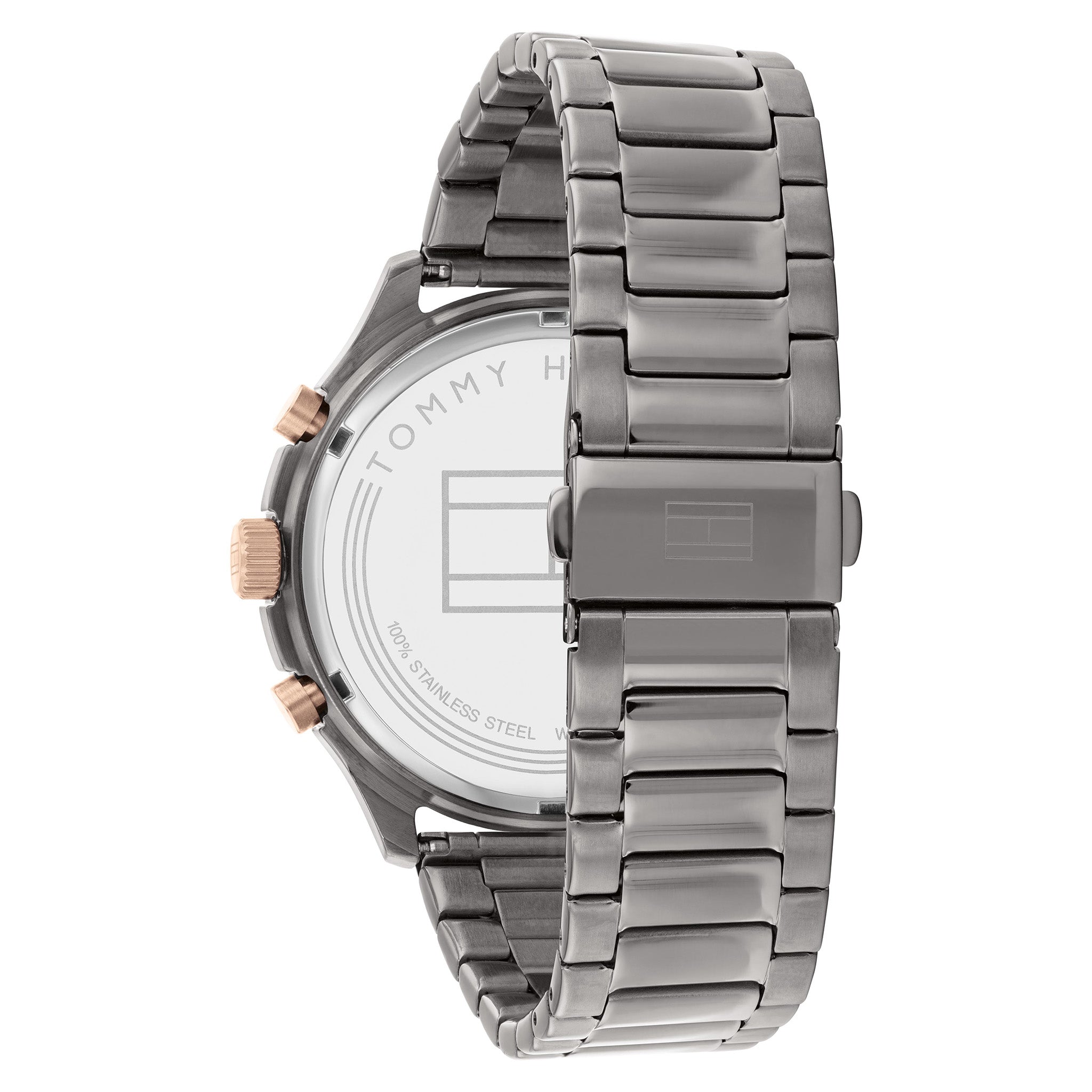 Tommy Hilfiger Two-Tone Steel Grey Dial Men's Multi-function Watch - 1791871