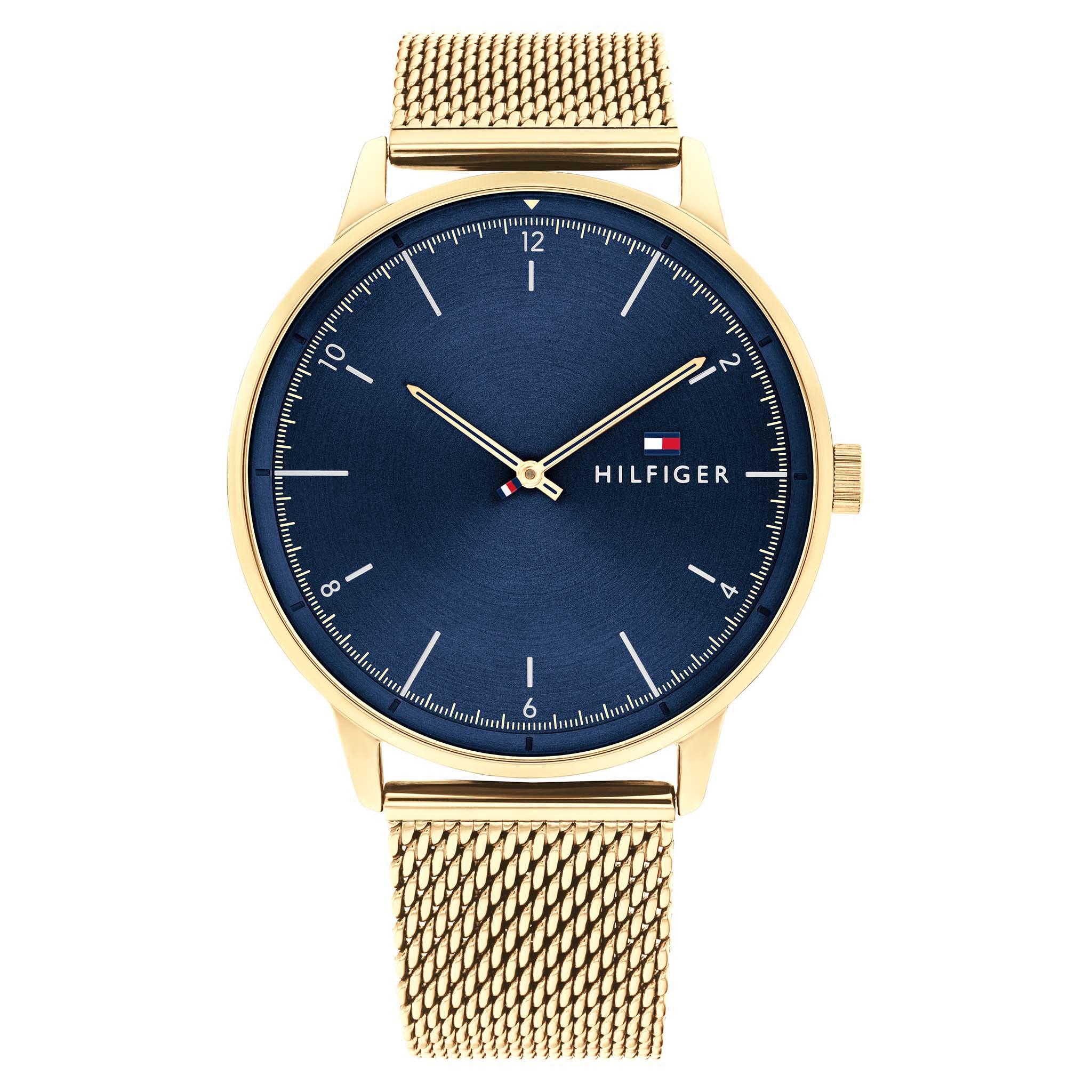 Tommy hilfiger gold outlet mesh watch