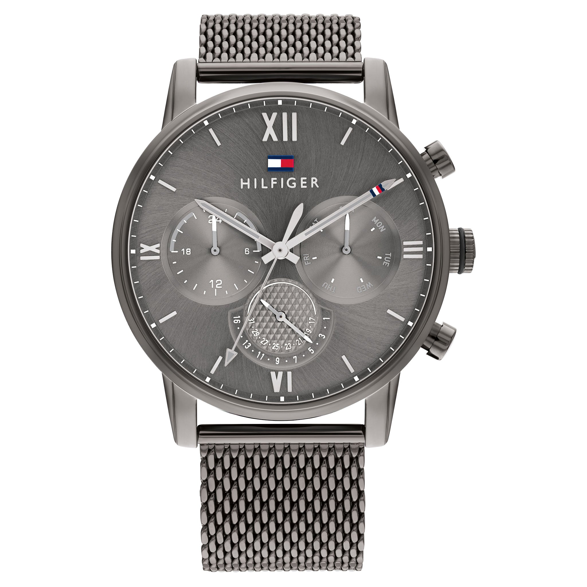 Tommy Hilfiger Grey Mesh Men's Multi-function Watch - 1791882