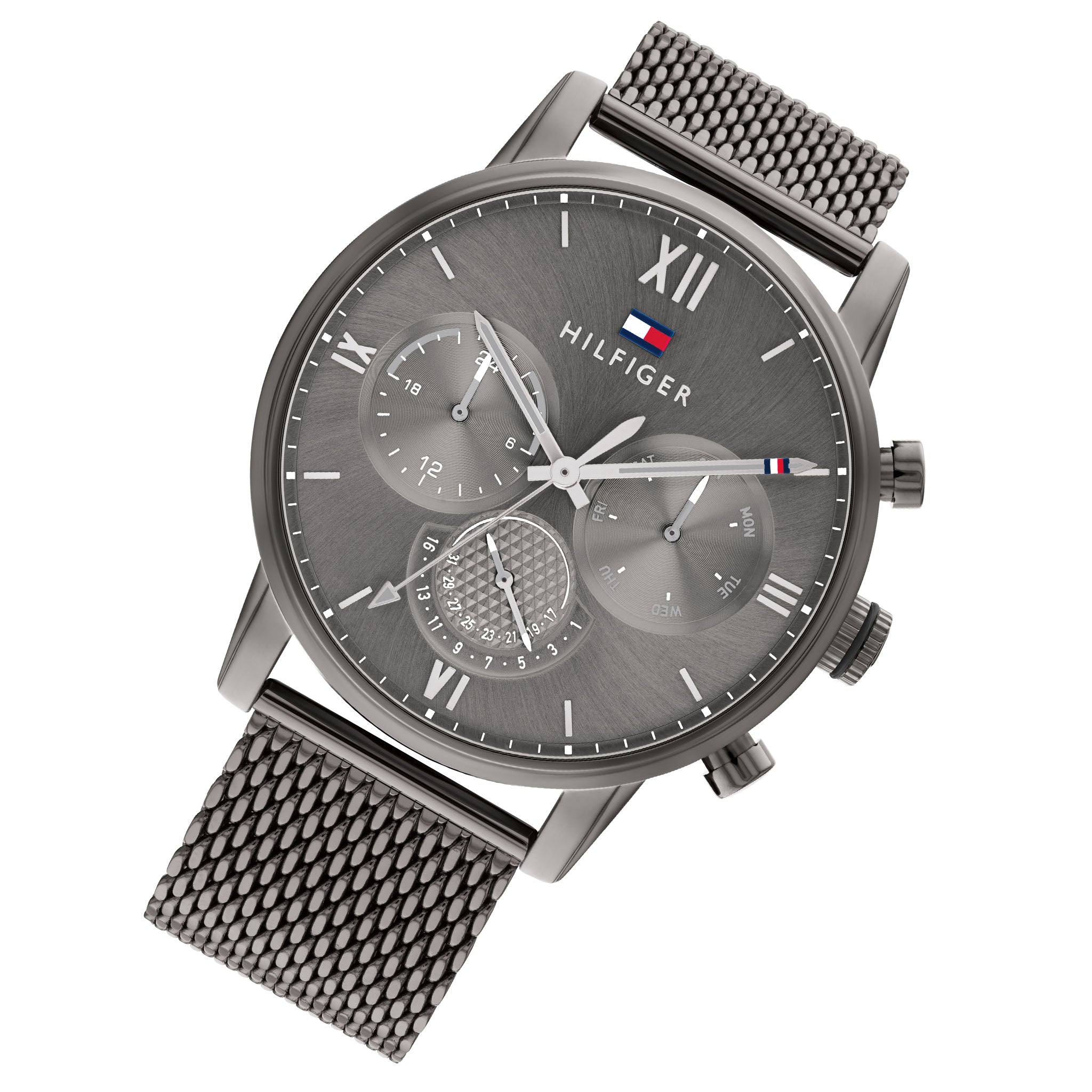 Tommy Hilfiger Grey Mesh Men's Multi-function Watch - 1791882