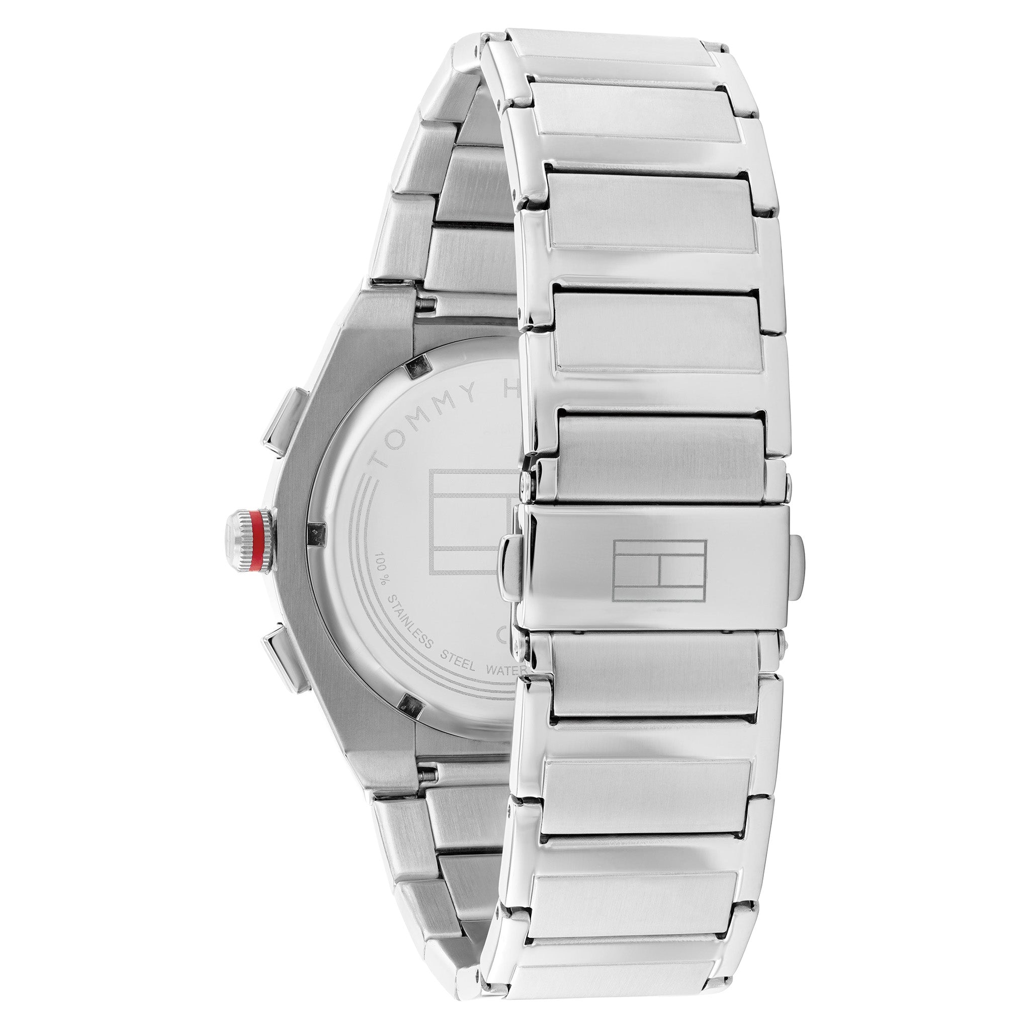 Tommy Hilfiger Stainless Steel Black Dial Men's Multi-function Watch - 1791897