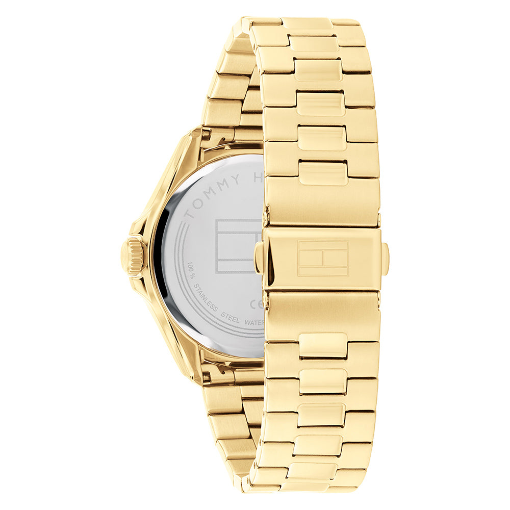Tommy Hilfiger Gold Steel Black Dial Men's Watch - 1791903
