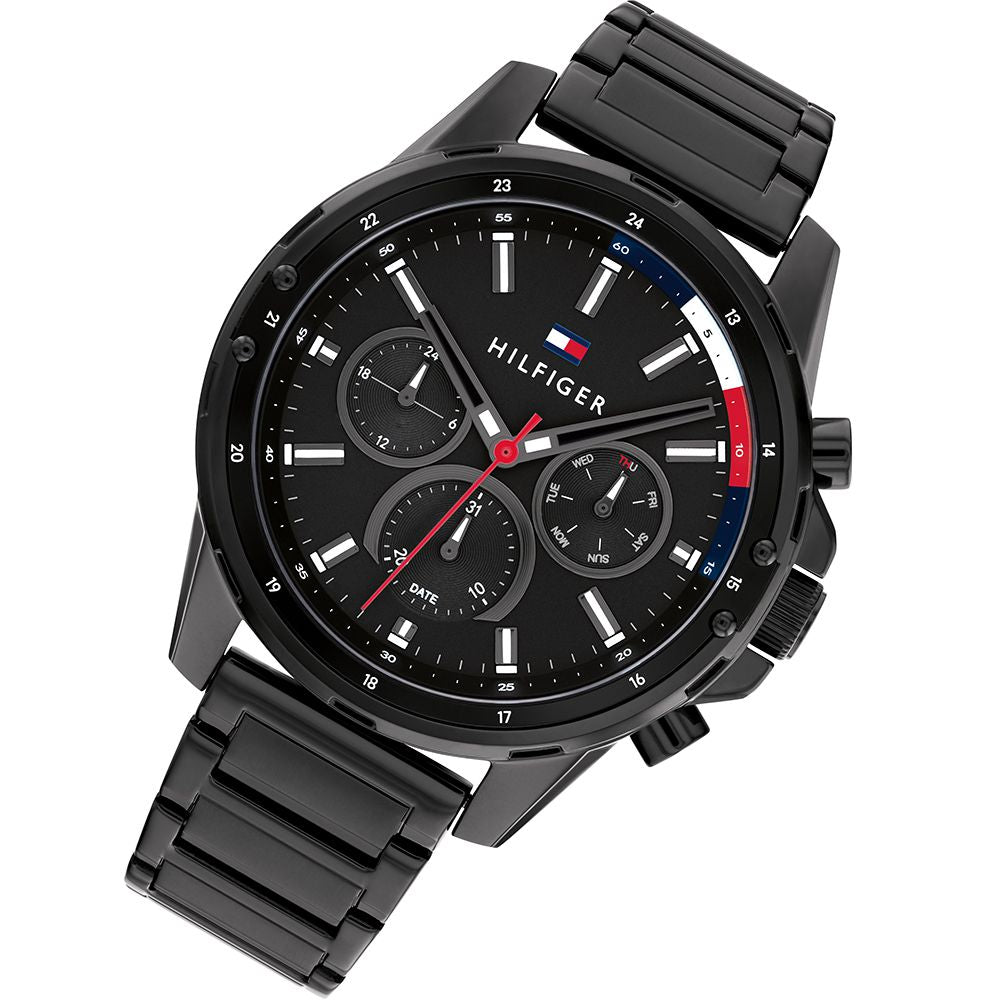 Tommy Hilfiger Black Steel Men's Multi-function Watch - 1791935 – The ...