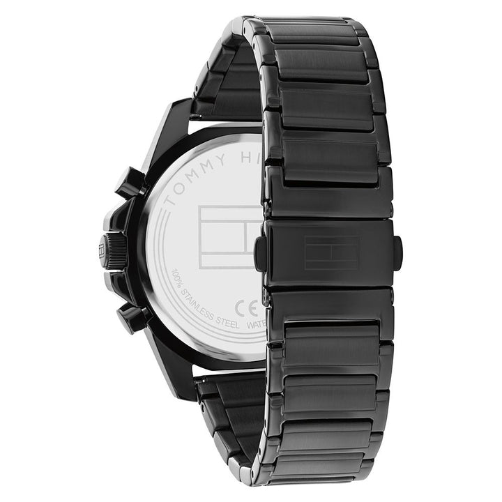 Tommy Hilfiger Black Steel Men's Multi-function Watch - 1791935