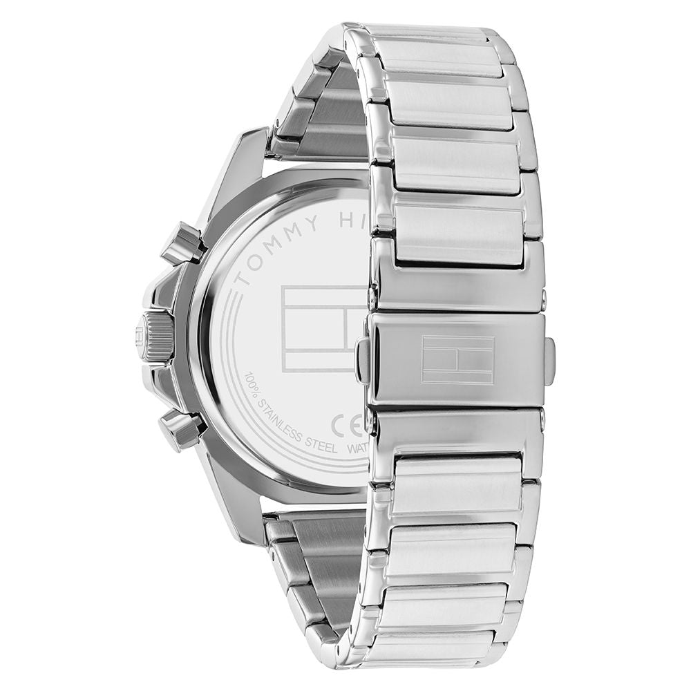 Tommy Hilfiger Stainless Steel Black Dial Men's Multi-function Watch - 1791936