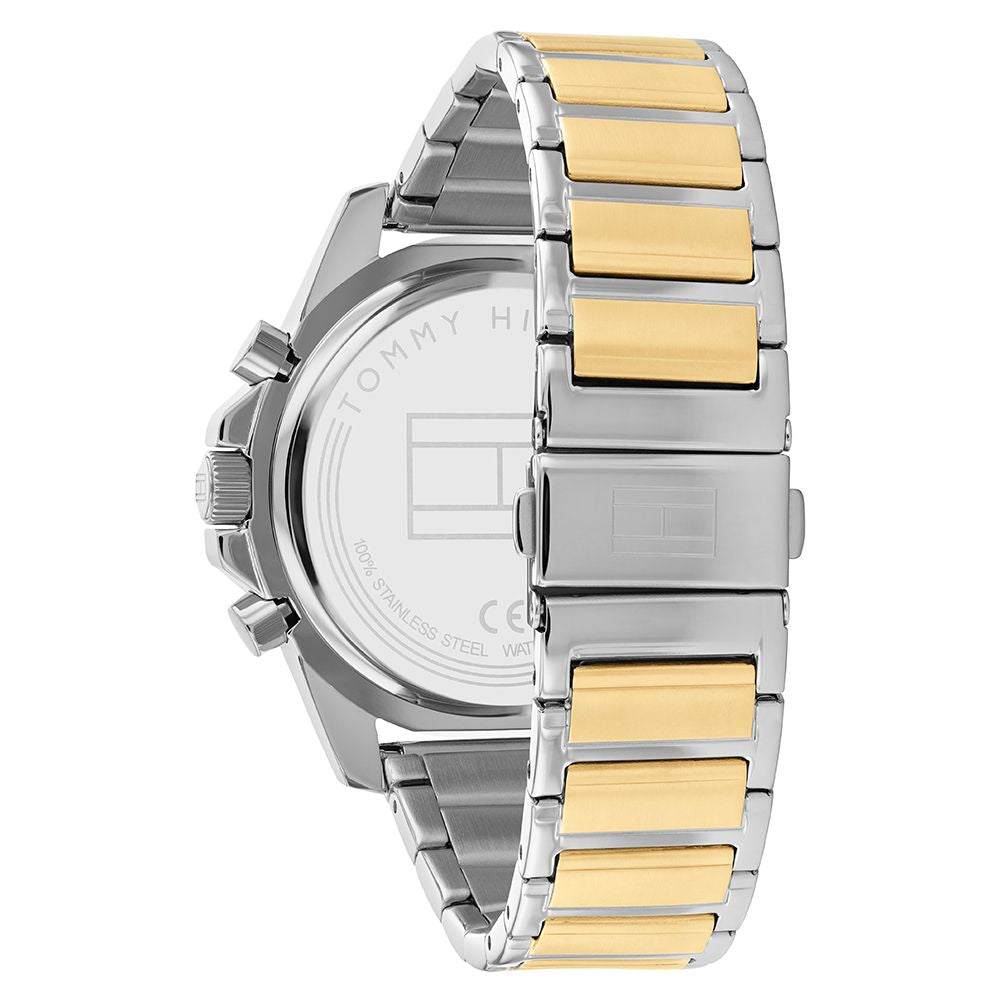 Tommy Hilfiger Two-Tone Stainless Steel Blue Dial Men's Multi-function Watch - 1791937