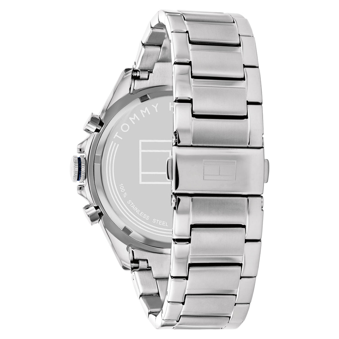 Tommy Hilfiger Silver Steel Blue Dial Men's Multi-function Watch - 1791968