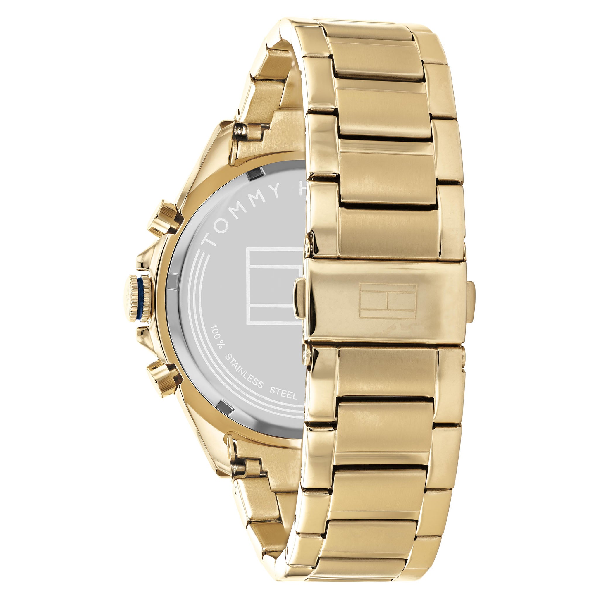 Tommy Hilfiger Gold Steel Silver White Dial Men's Multi-function Watch - 1791969