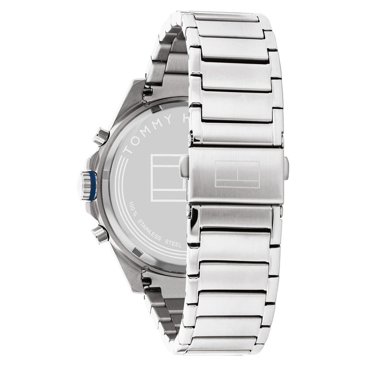 Tommy Hilfiger Silver Steel Blue Dial Men's Multi-function Watch - 1791973