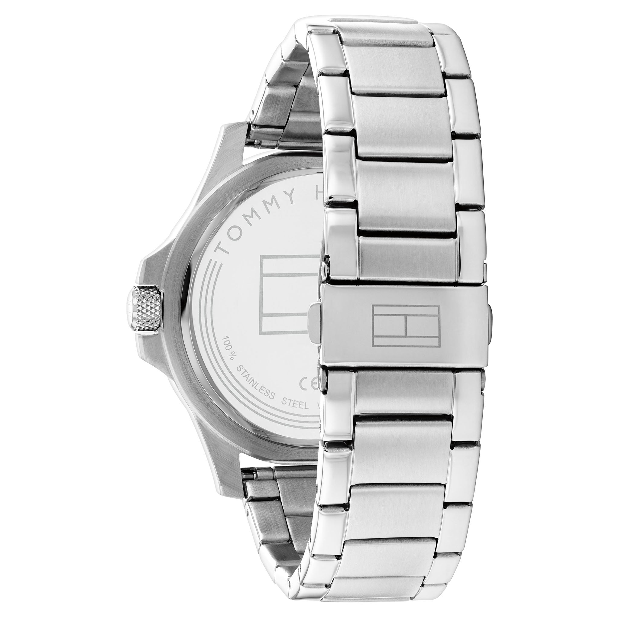 Tommy Hilfiger Silver Steel Blue Dial Men's Watch - 1791994