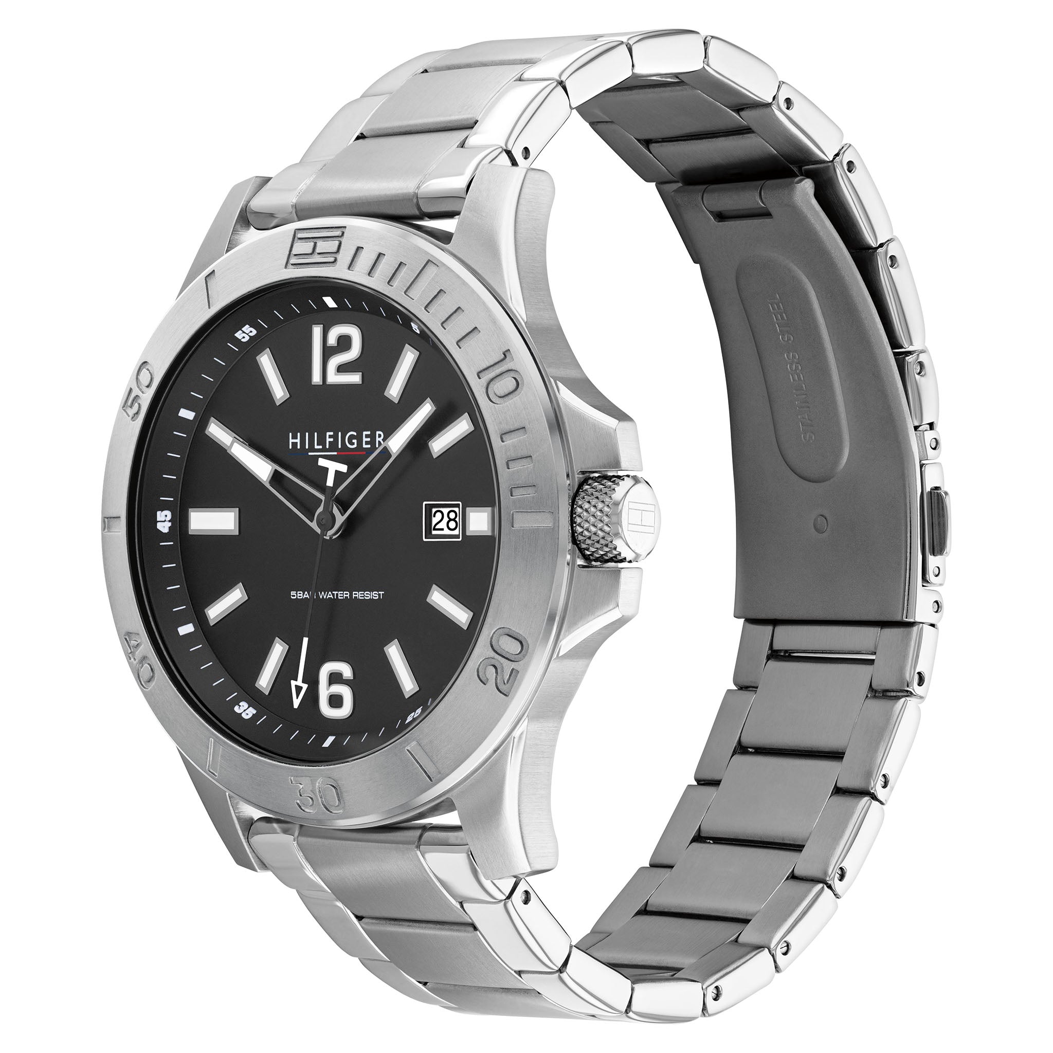Tommy Hilfiger Stainless Steel Grey Dial Men's Watch - 1791995