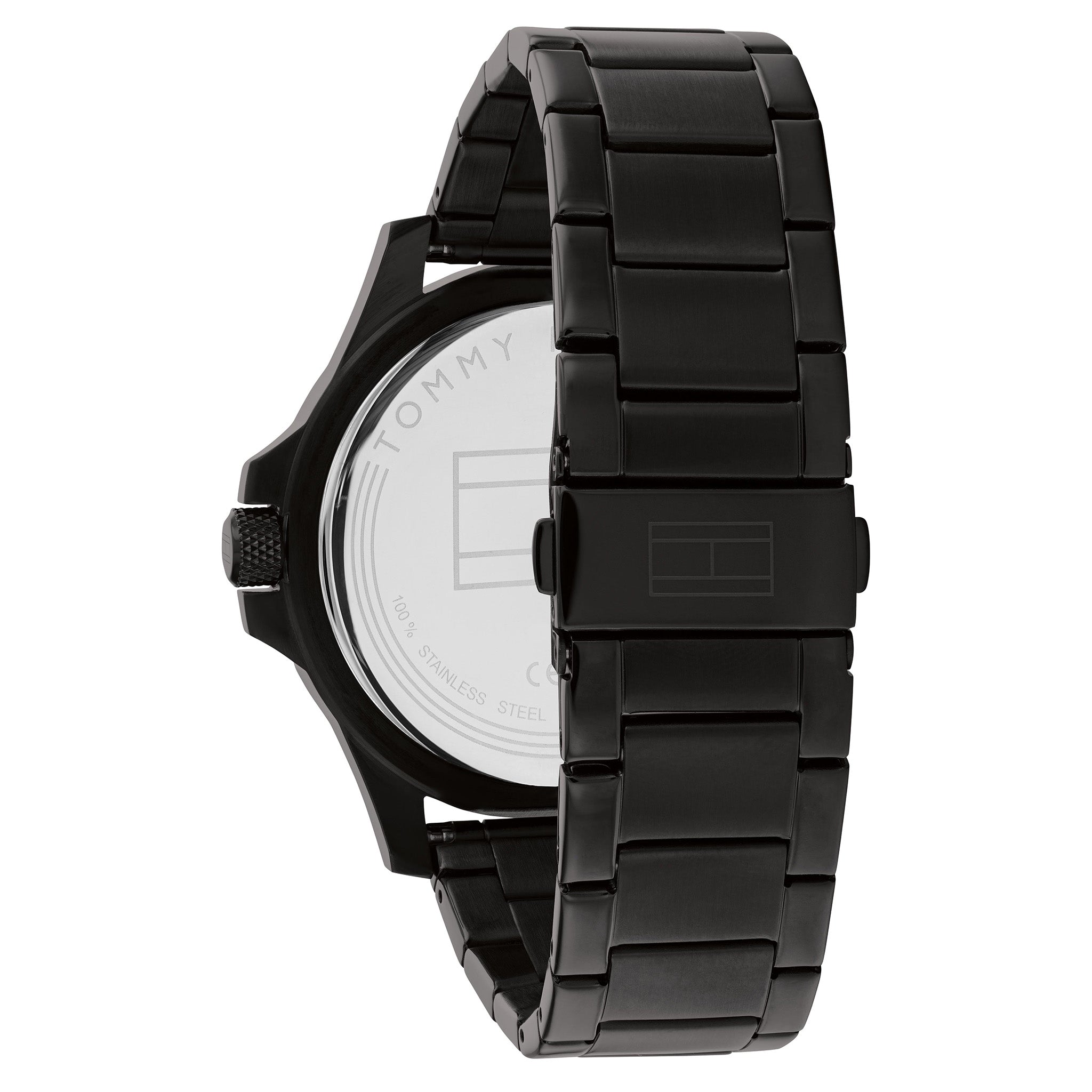 Tommy Hilfiger Black Steel Men's Watch - 1791996