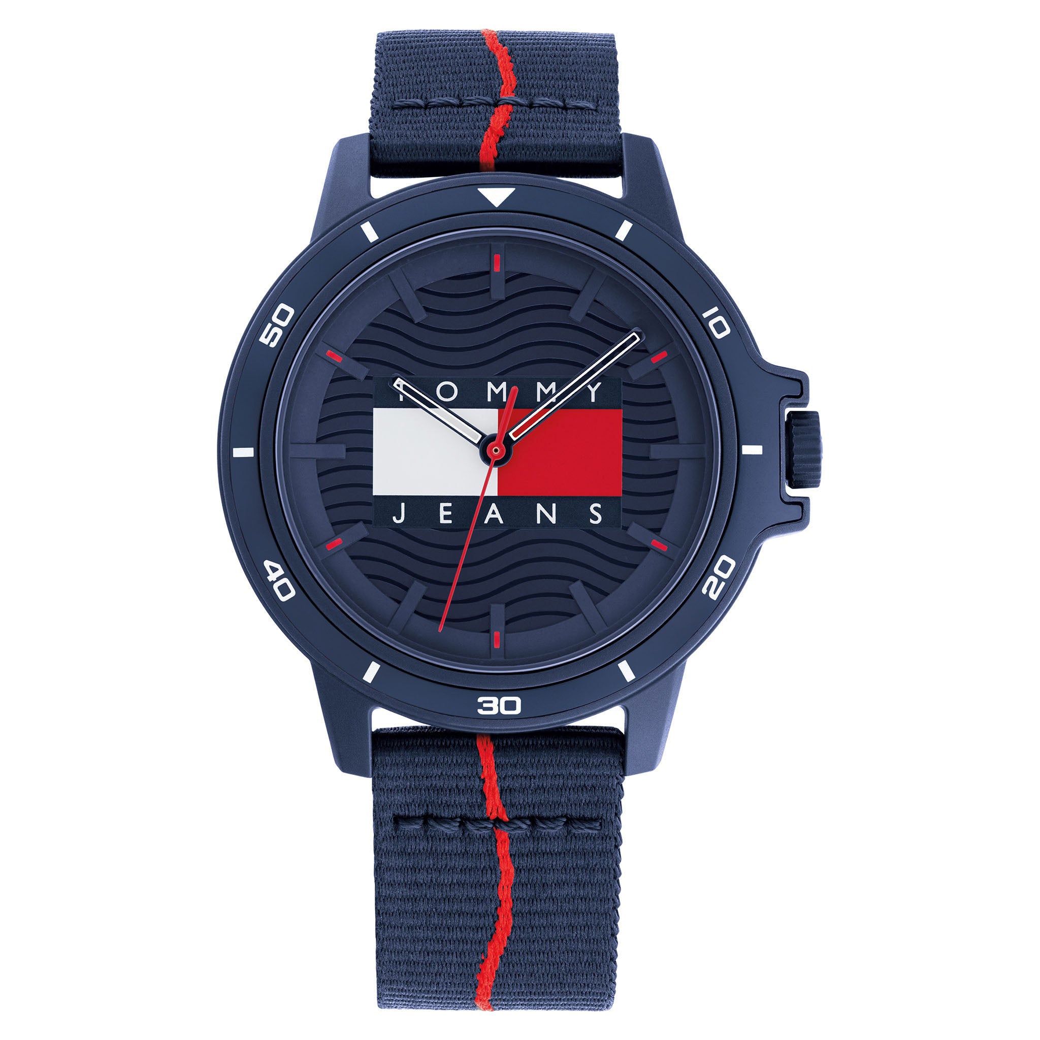 Tommy Hilfiger Fabric Band Navy Dial Men's Watch - 1791997