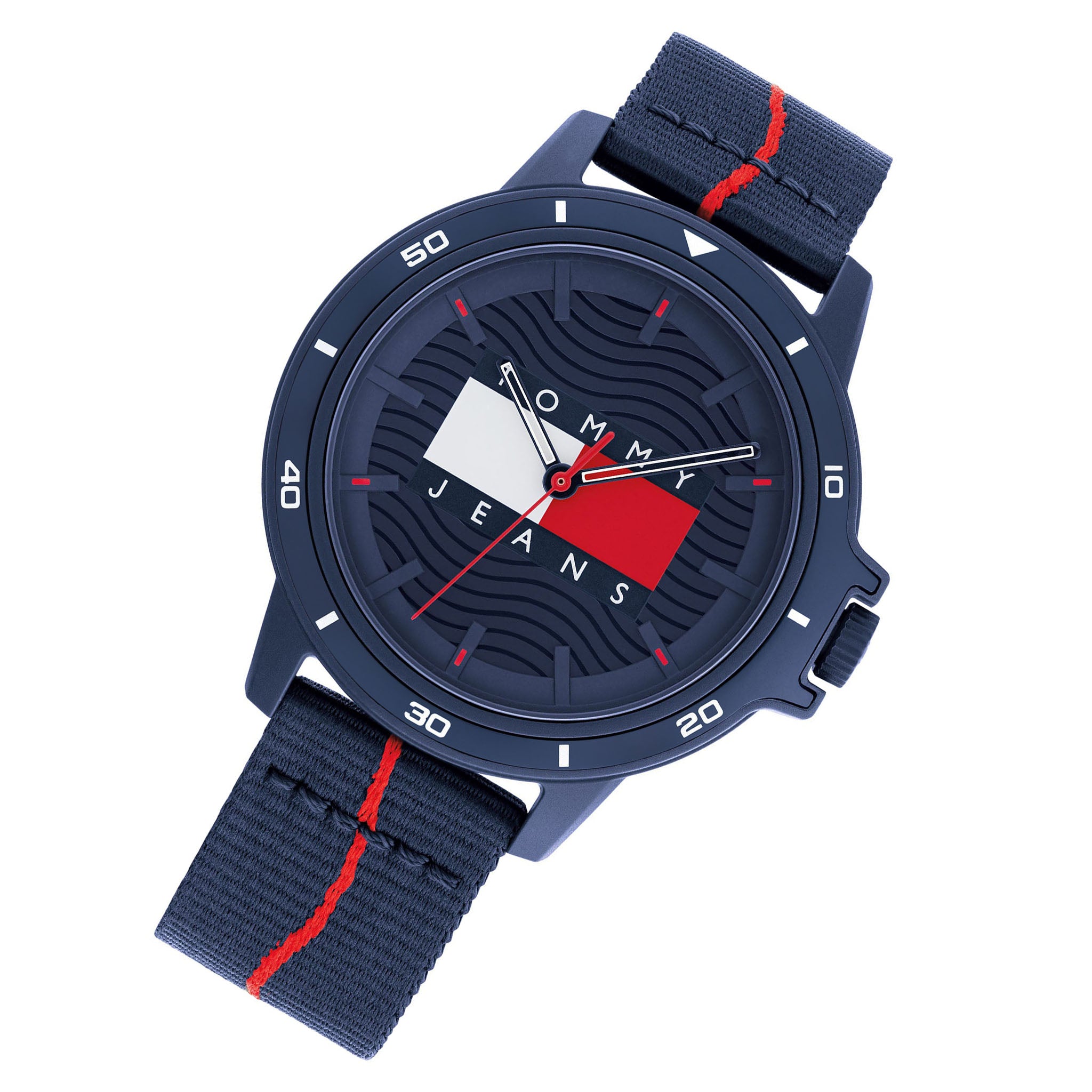 Tommy Hilfiger Fabric Band Navy Dial Men's Watch - 1791997