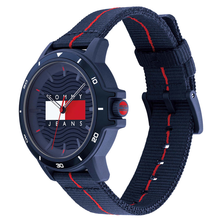 Tommy Hilfiger Fabric Band Navy Dial Men's Watch - 1791997