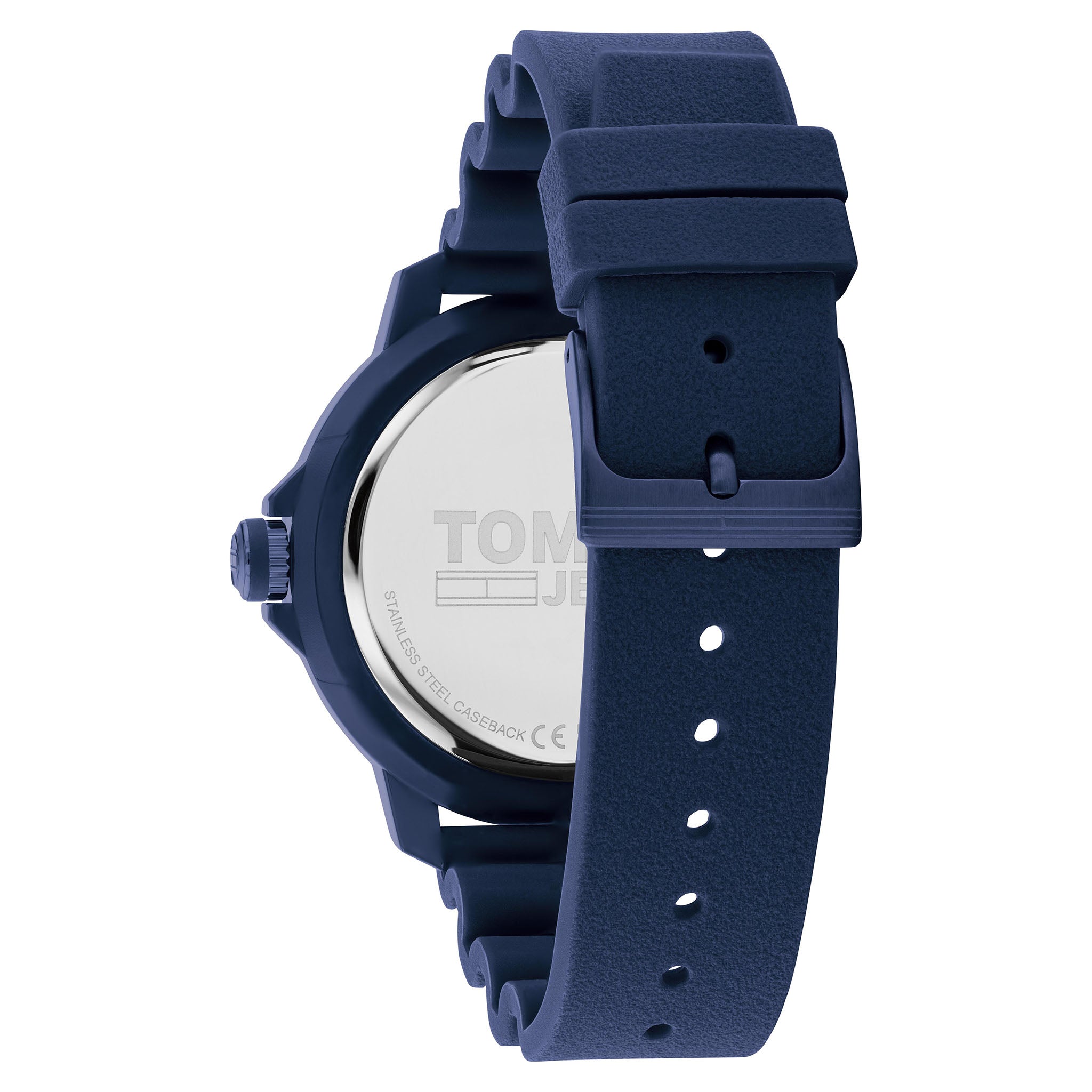 Tommy Hilfiger Silicone Band Blue Dial Men's Watch - 1792000