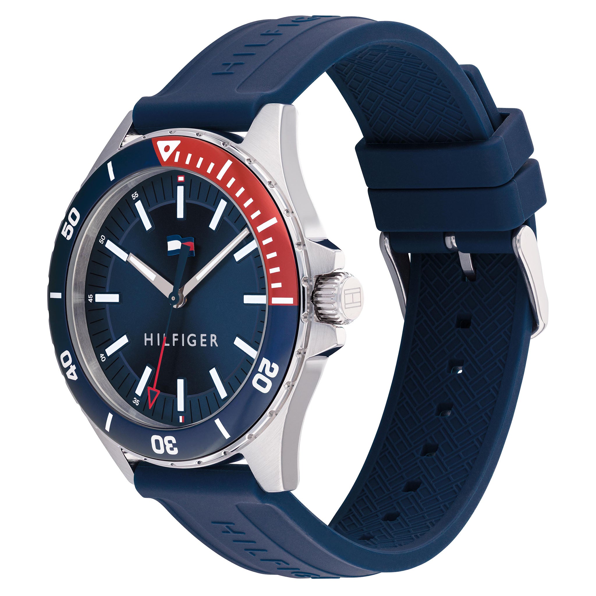Tommy Hilfiger Navy Silicone Band Men's Watch - 1792009