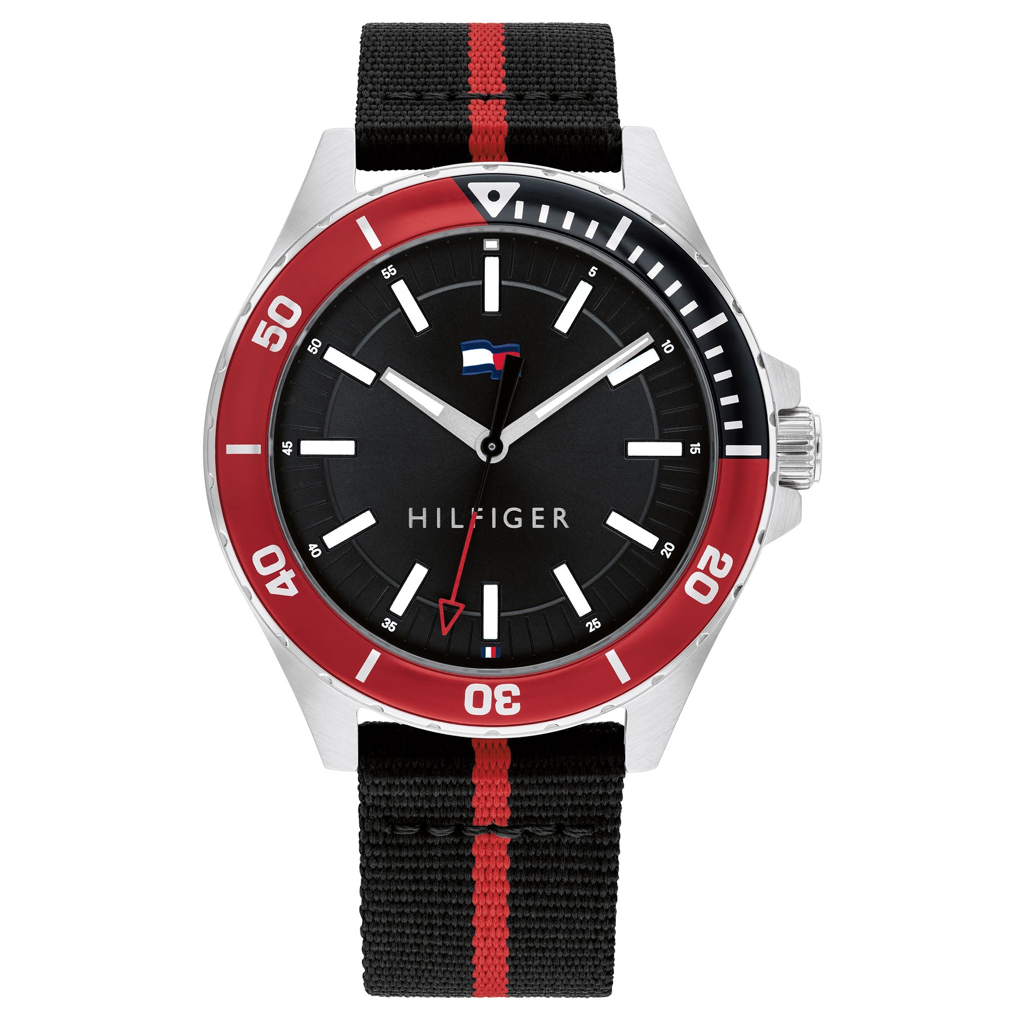 Tommy Hilfiger Black Fabric Band Men's Watch - 1792010