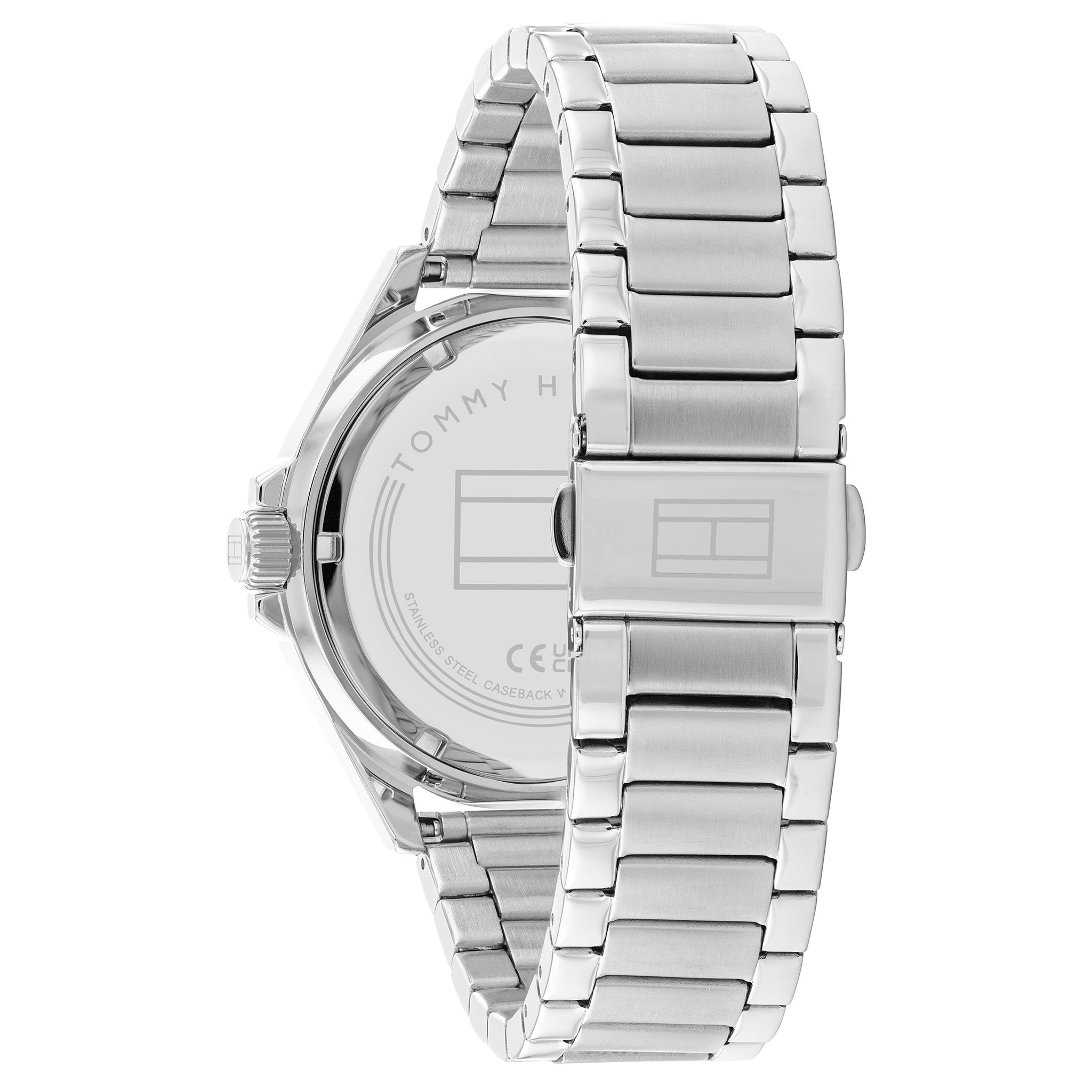 Tommy Hilfiger Silver Steel Navy Dial Men's Watch - 1792012