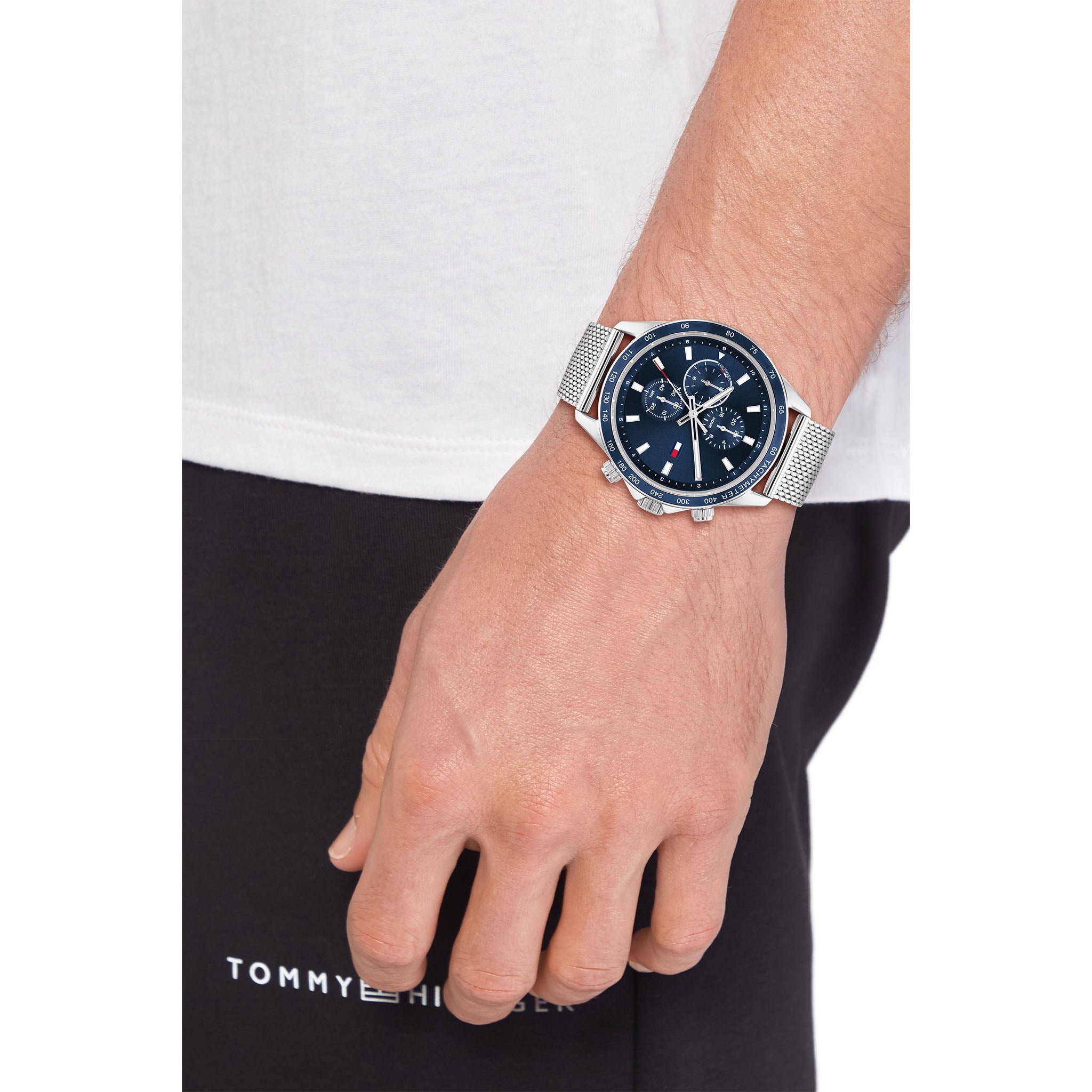 Tommy hilfiger silver discount watch