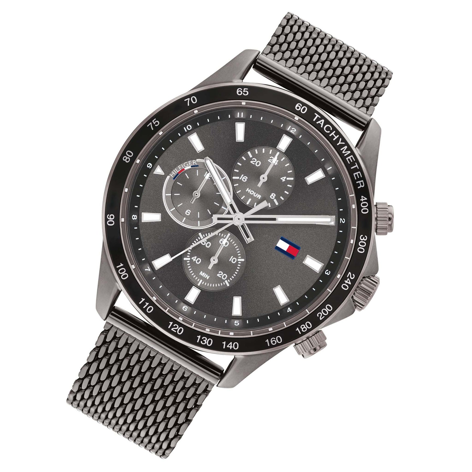 Hilfiger Factory Grey Watch - 1792019 Men\'s The Tommy Australia Watch – Mesh Multi-function