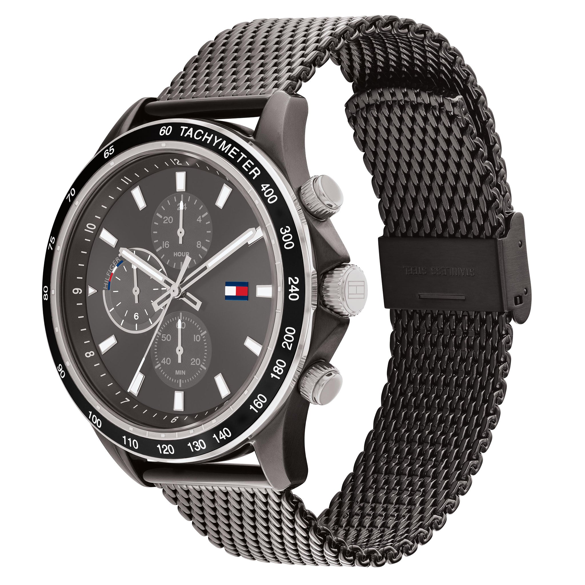 Tommy Hilfiger Grey Mesh Men's Multi-function Watch - 1792019