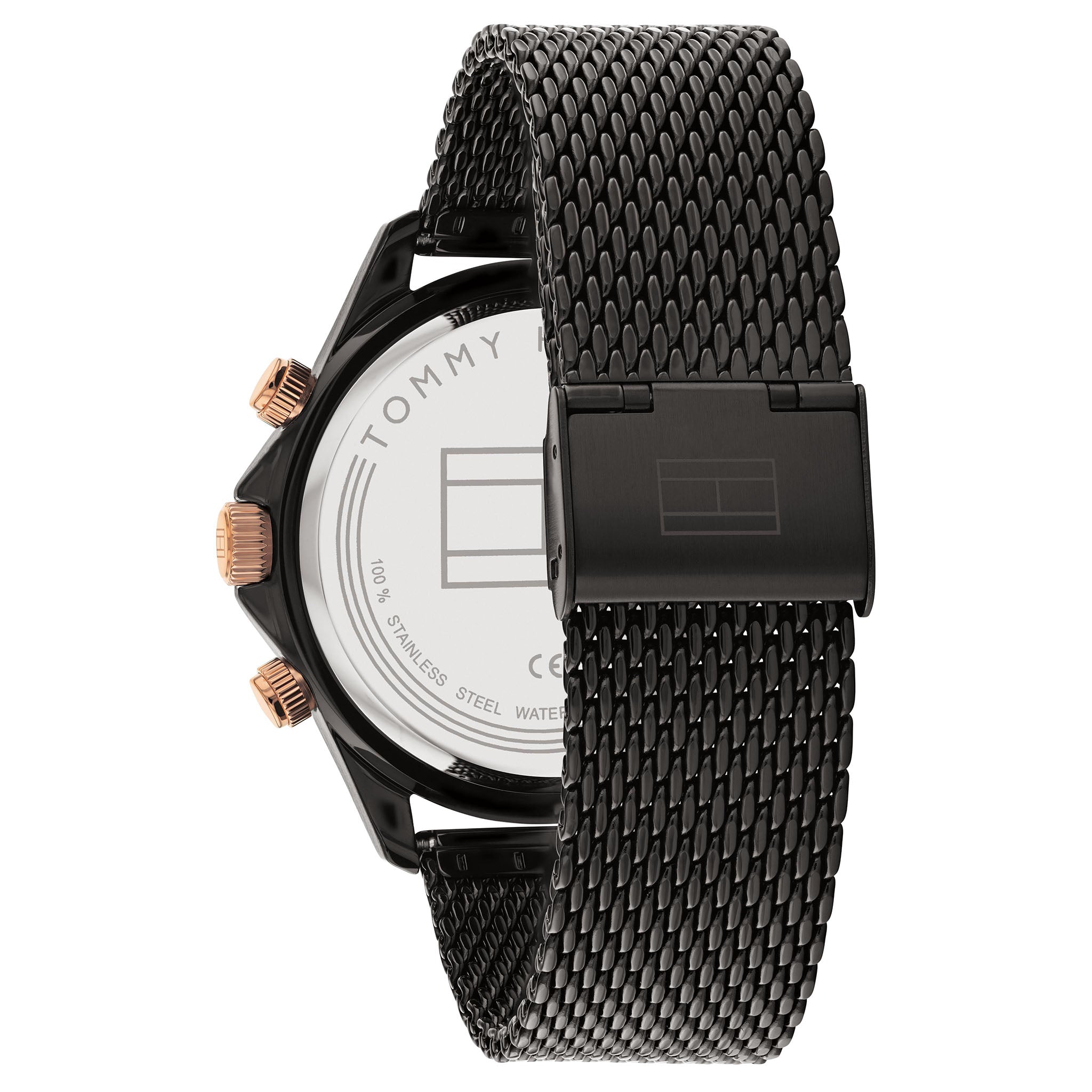 Tommy Hilfiger Black Mesh Multi-function Men's Watch - 1792020