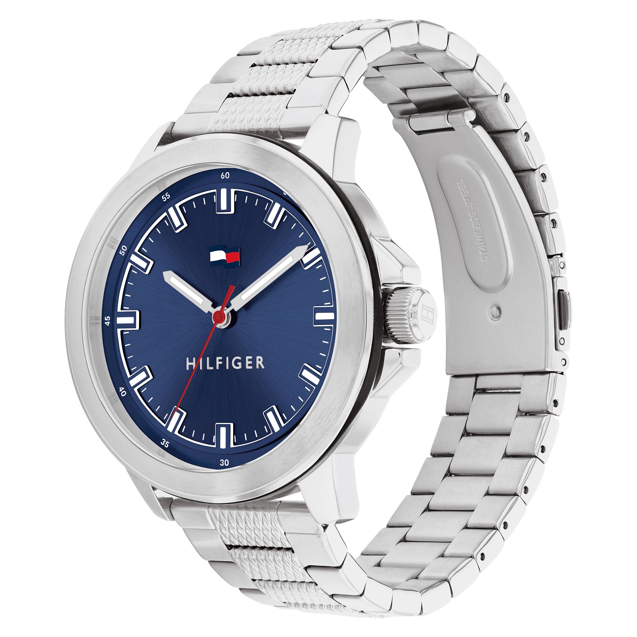 Tommy Hilfiger Stainless Steel Navy Dial Men's Watch - 1792024