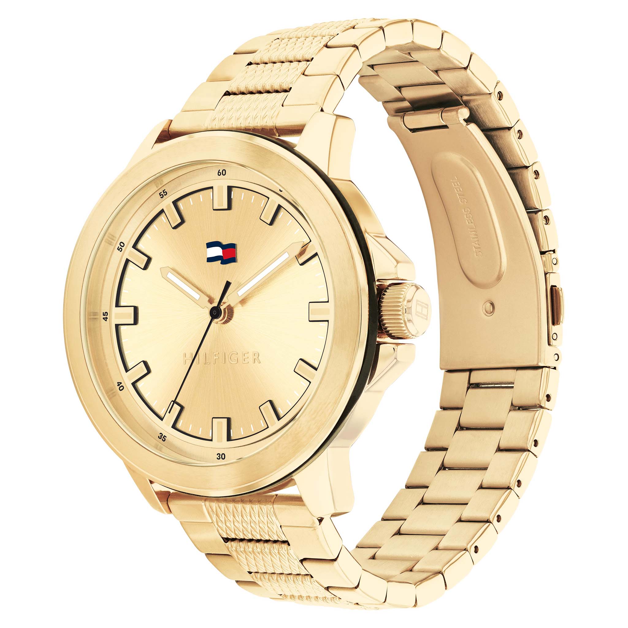 Tommy Hilfiger Gold Steel Light Gold Dial Men's Watch - 1792025