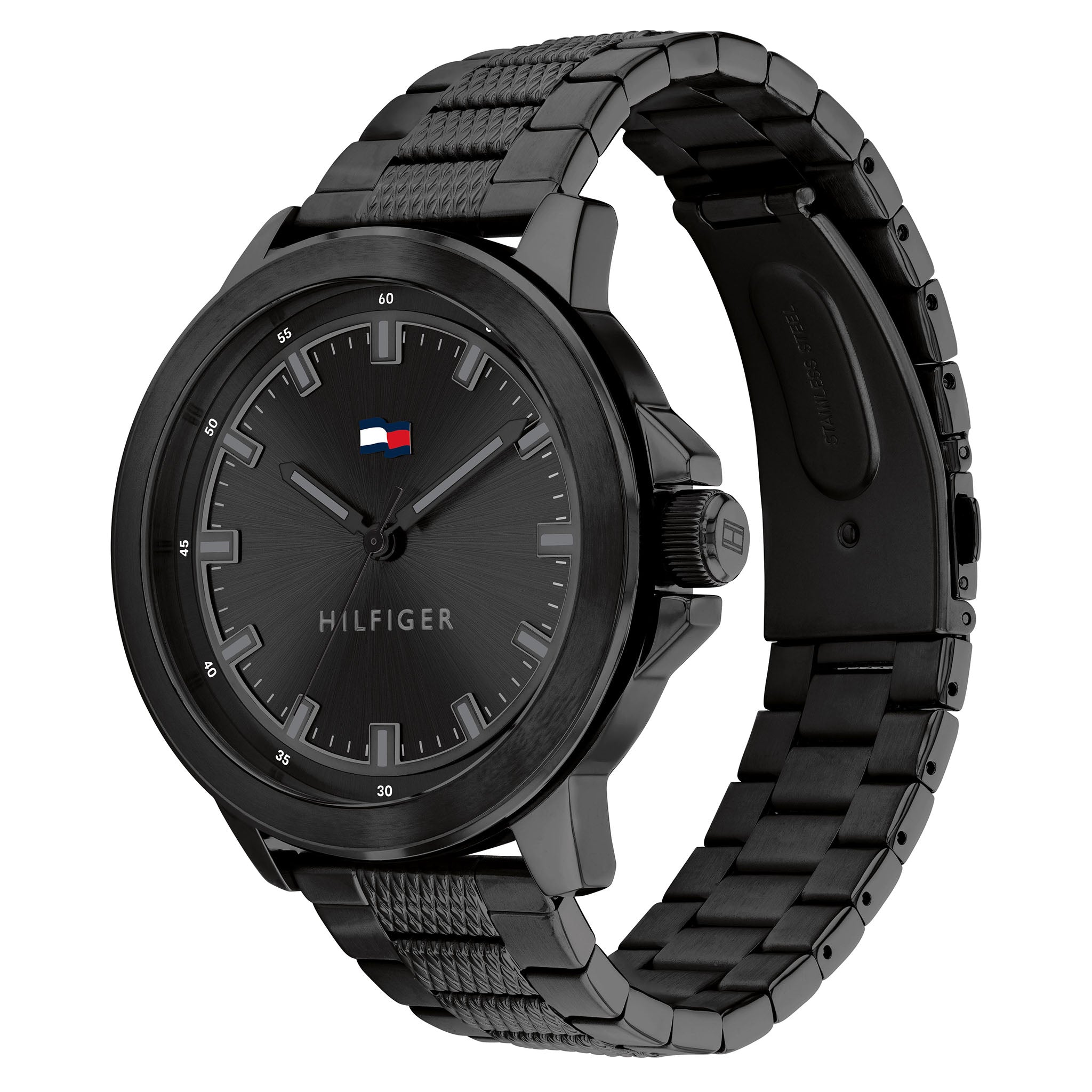 Tommy Hilfiger Black Steel Men's Watch - 1792026