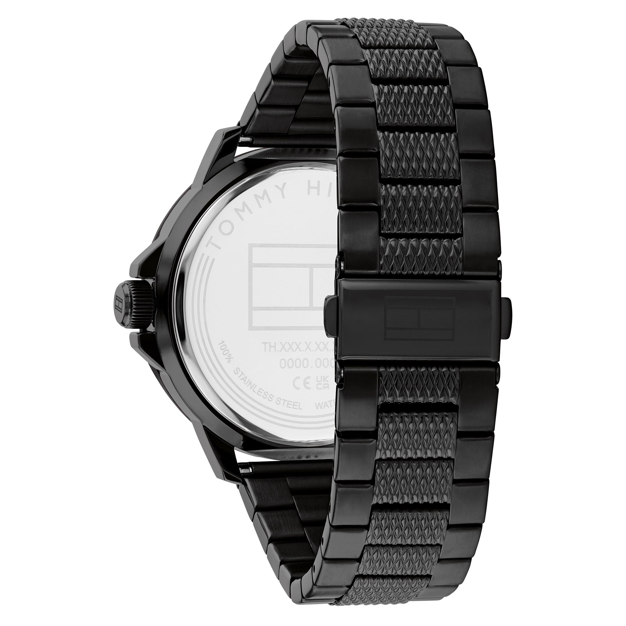 Tommy Hilfiger Black Steel Men's Watch - 1792026