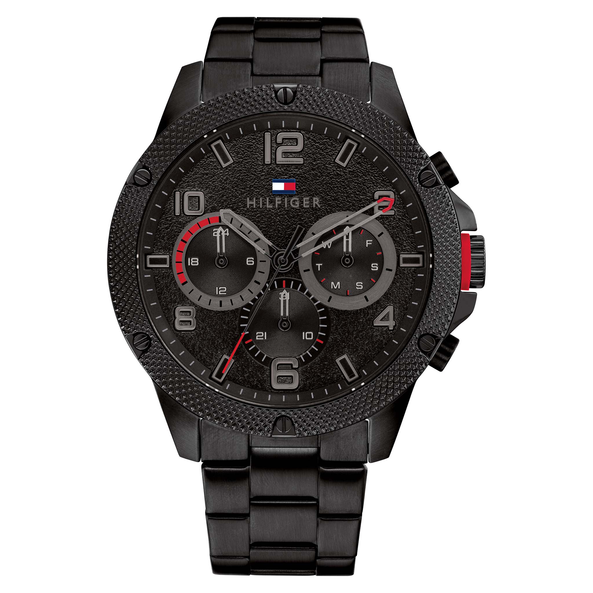 Tommy Hilfiger Blaze Black Pvd Black Dial Multi-function Men's Watch - 1792030