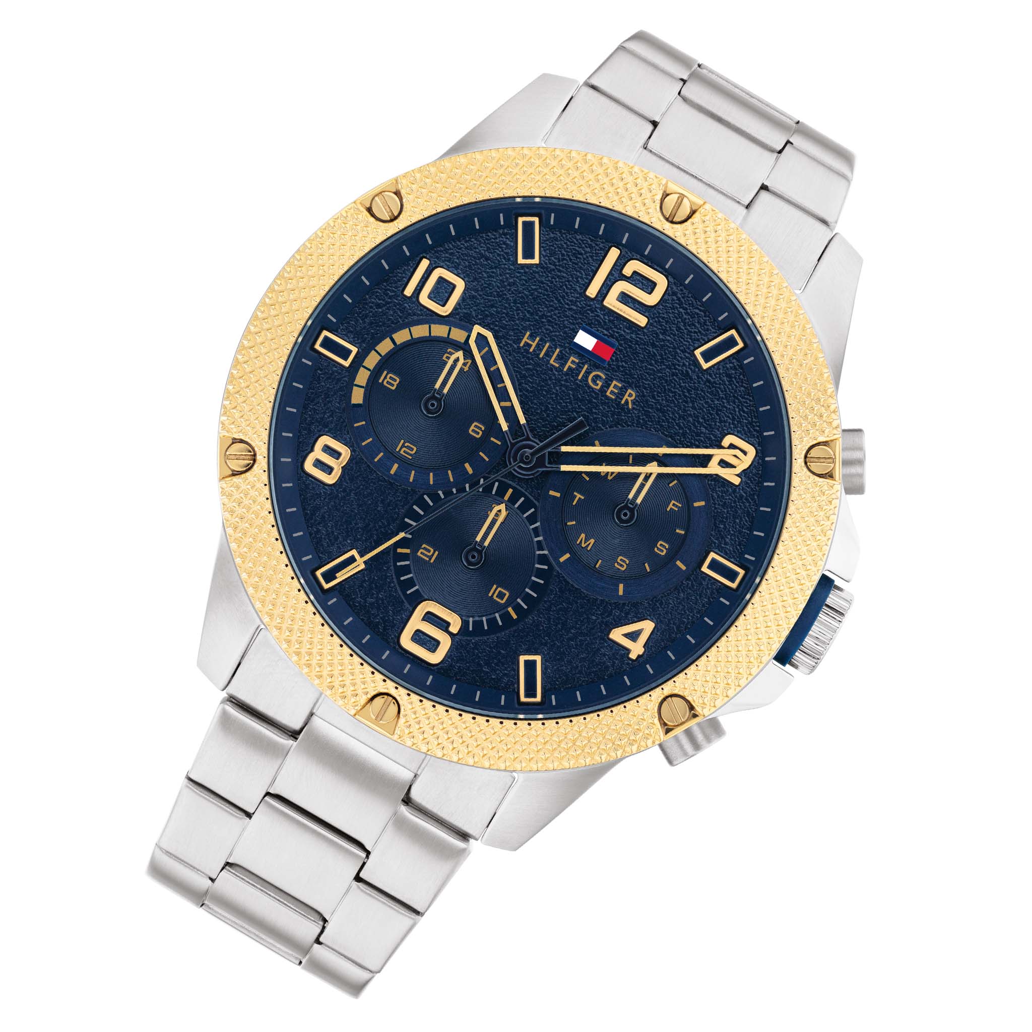 Tommy Hilfiger Stainless Steel Blue Dial Multi-function Men's Watch - 1792031