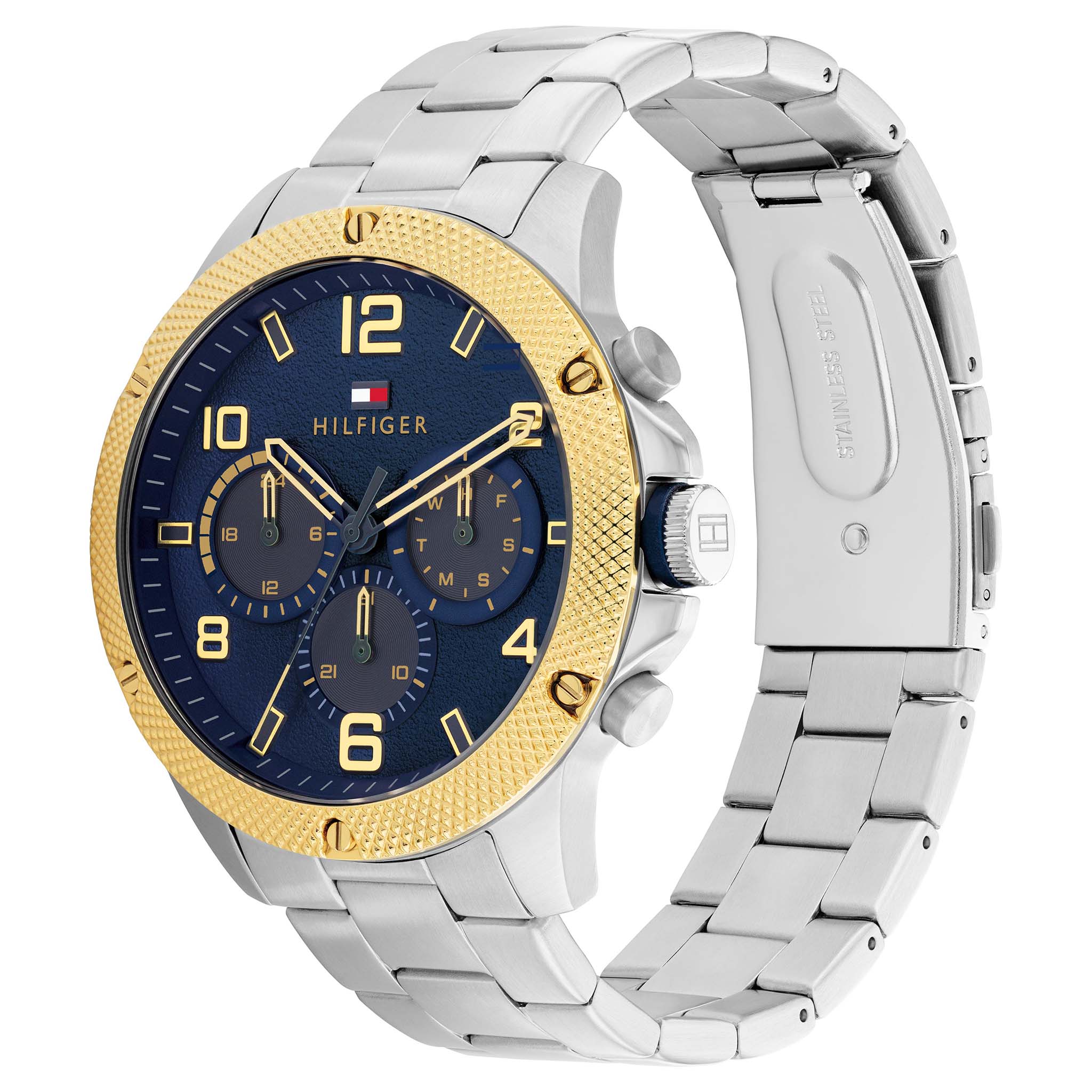 Tommy Hilfiger Stainless Steel Blue Dial Multi-function Men's Watch - 1792031