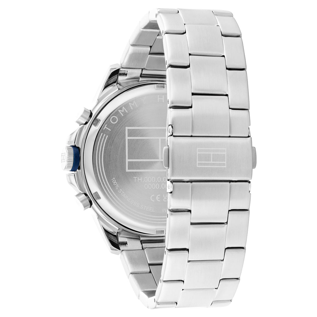 Tommy Hilfiger Stainless Steel Blue Dial Multi-function Men's Watch - 1792031