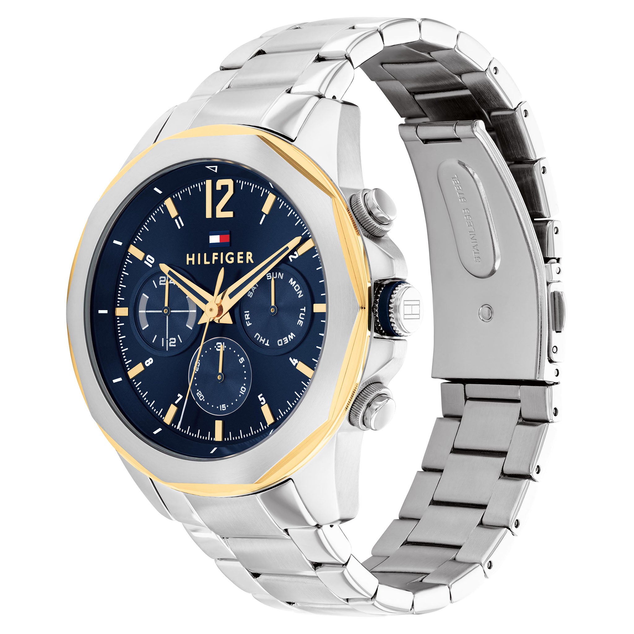 Tommy Hilfiger Silver-tone Steel Navy Dial Multi-function Men's Watch - 1792059