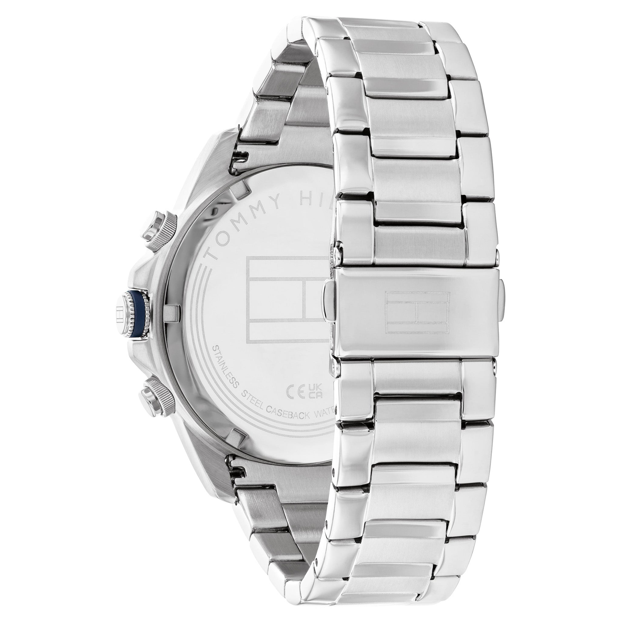 Tommy Hilfiger Silver-tone Steel Navy Dial Multi-function Men's Watch - 1792059